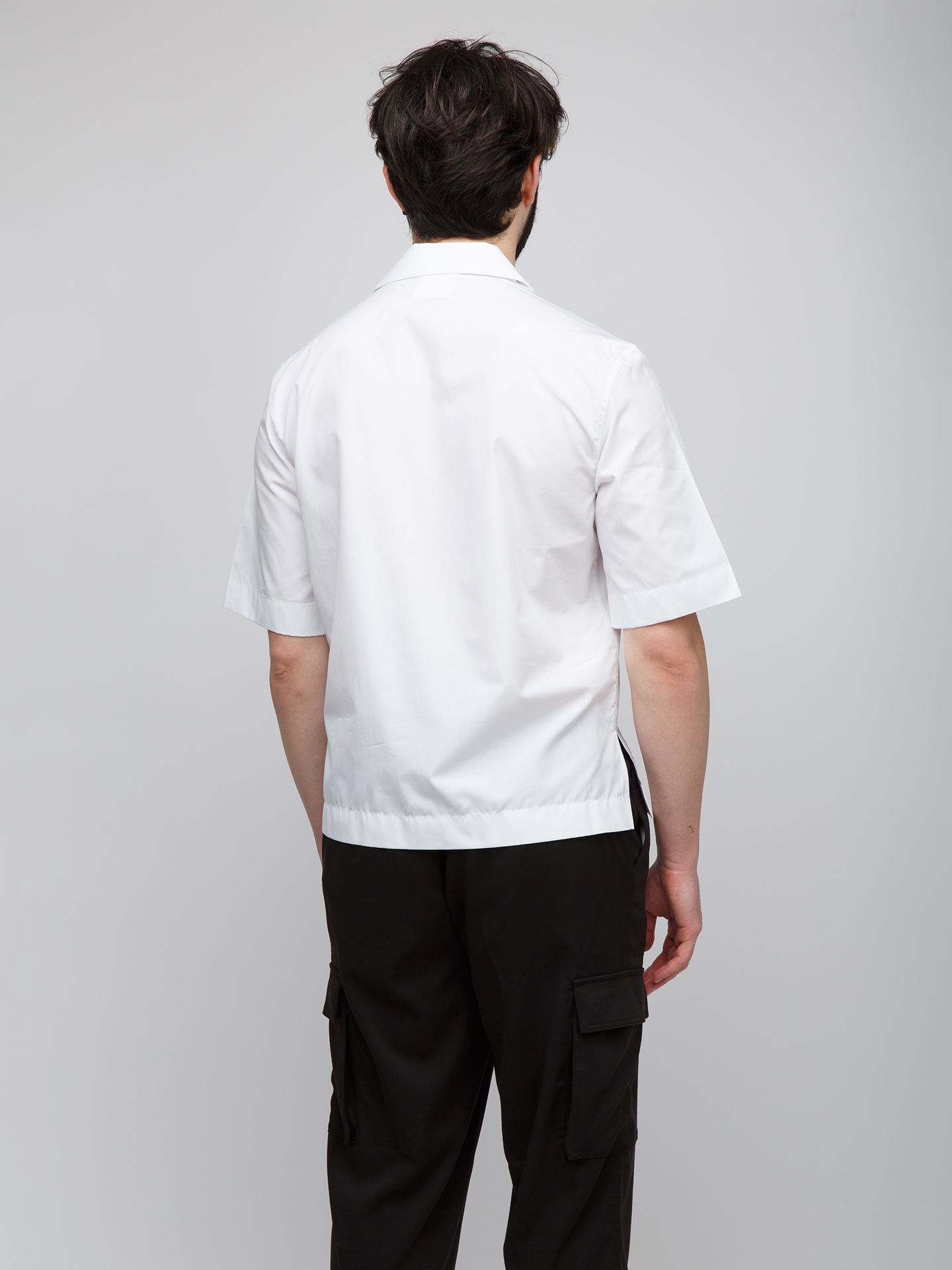 Bicolor Cotton Shortsleeve Shirt 4