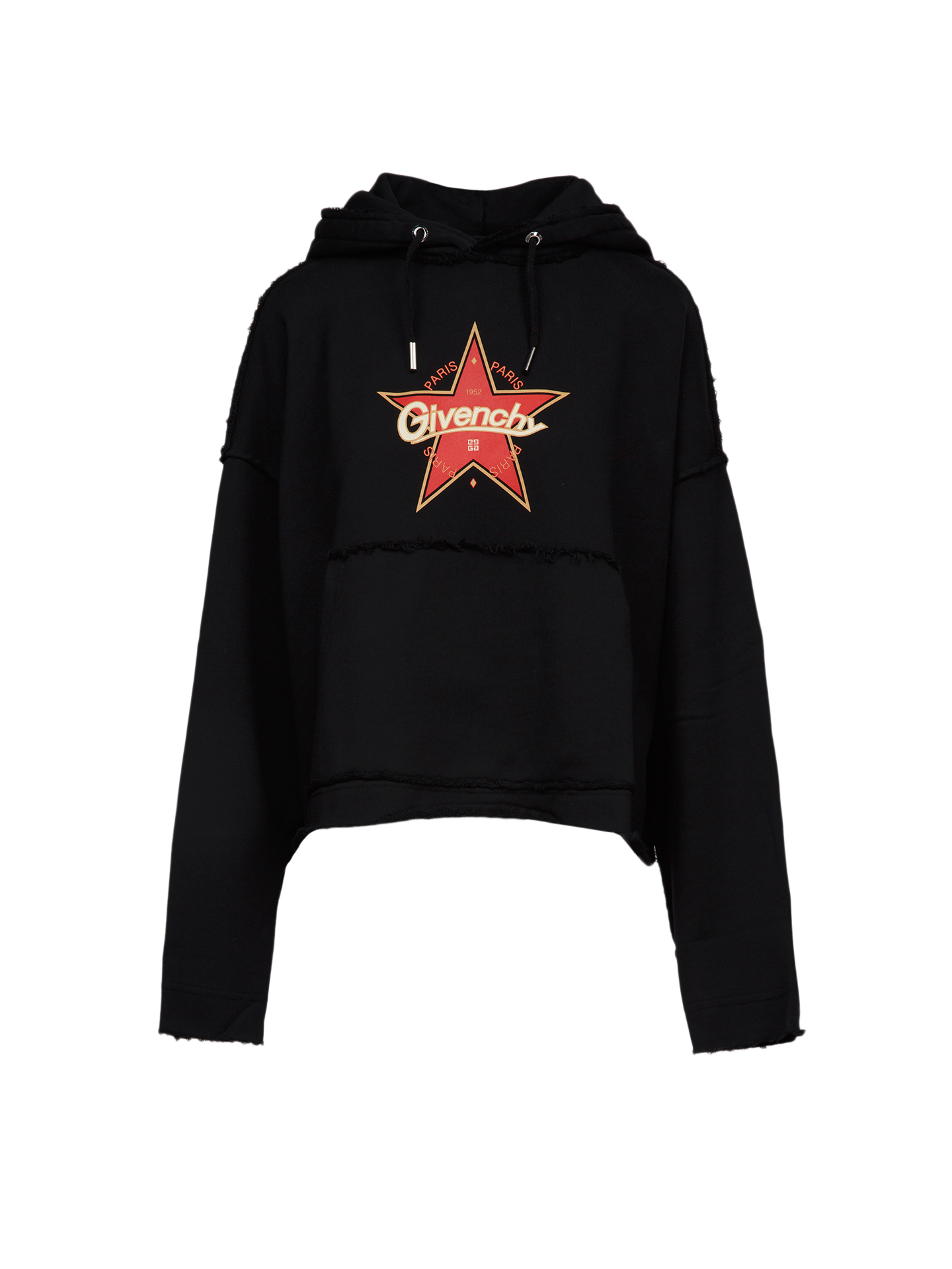 Black Cotton Hoodie