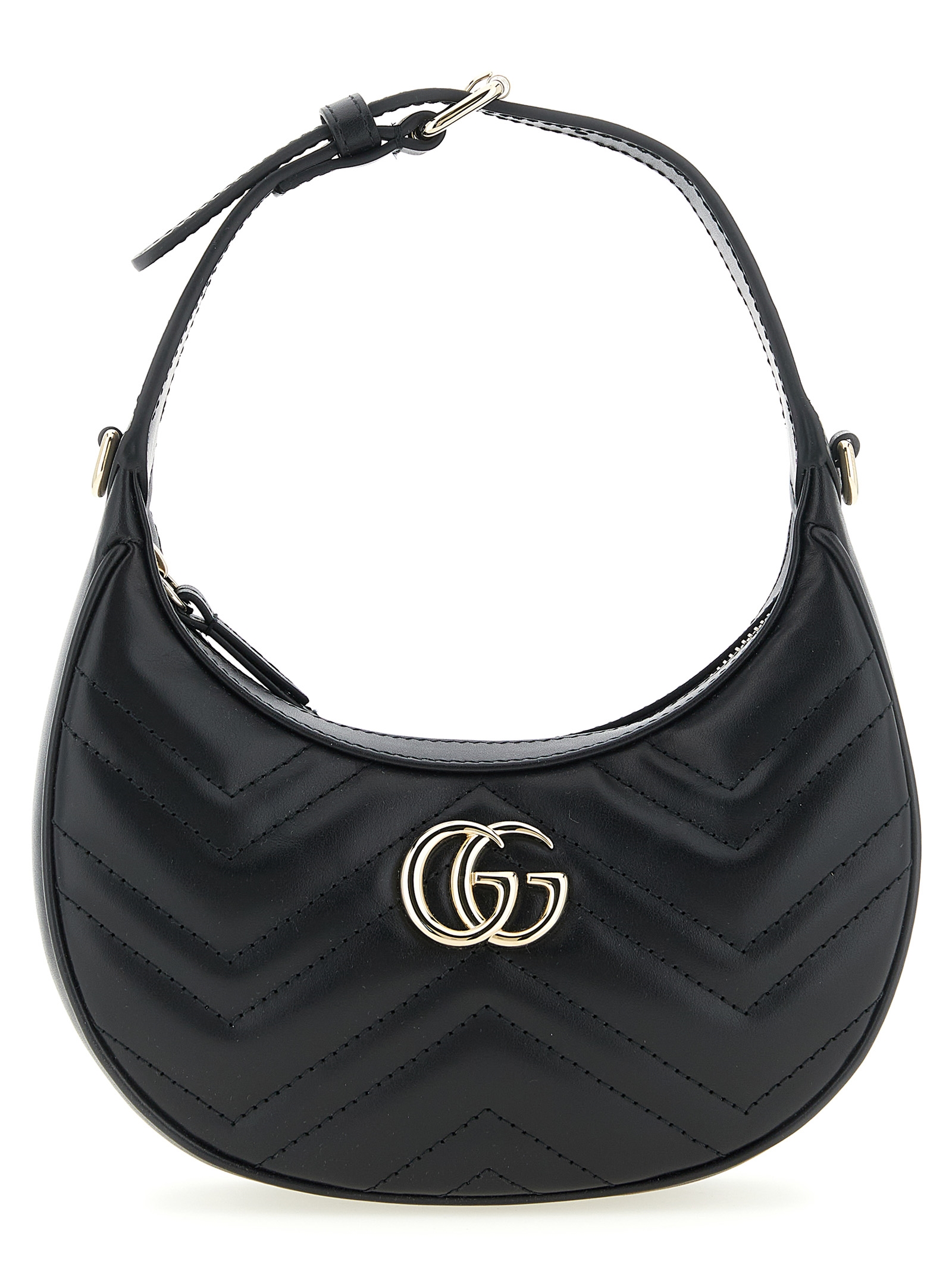Black Calfskin Shoulder Bag
