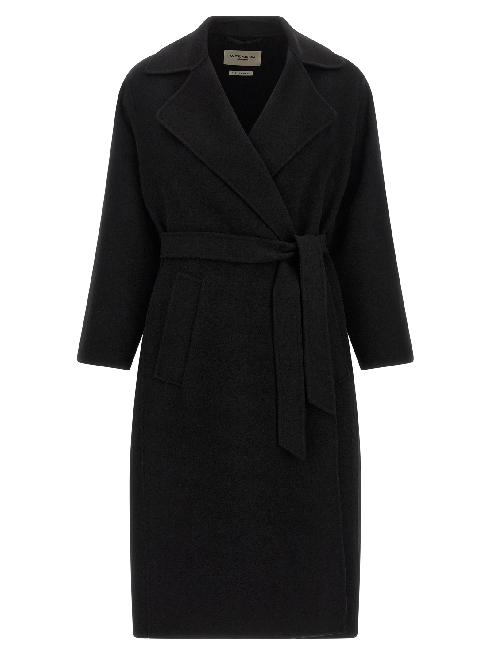 Black Virgin Wool Coat
