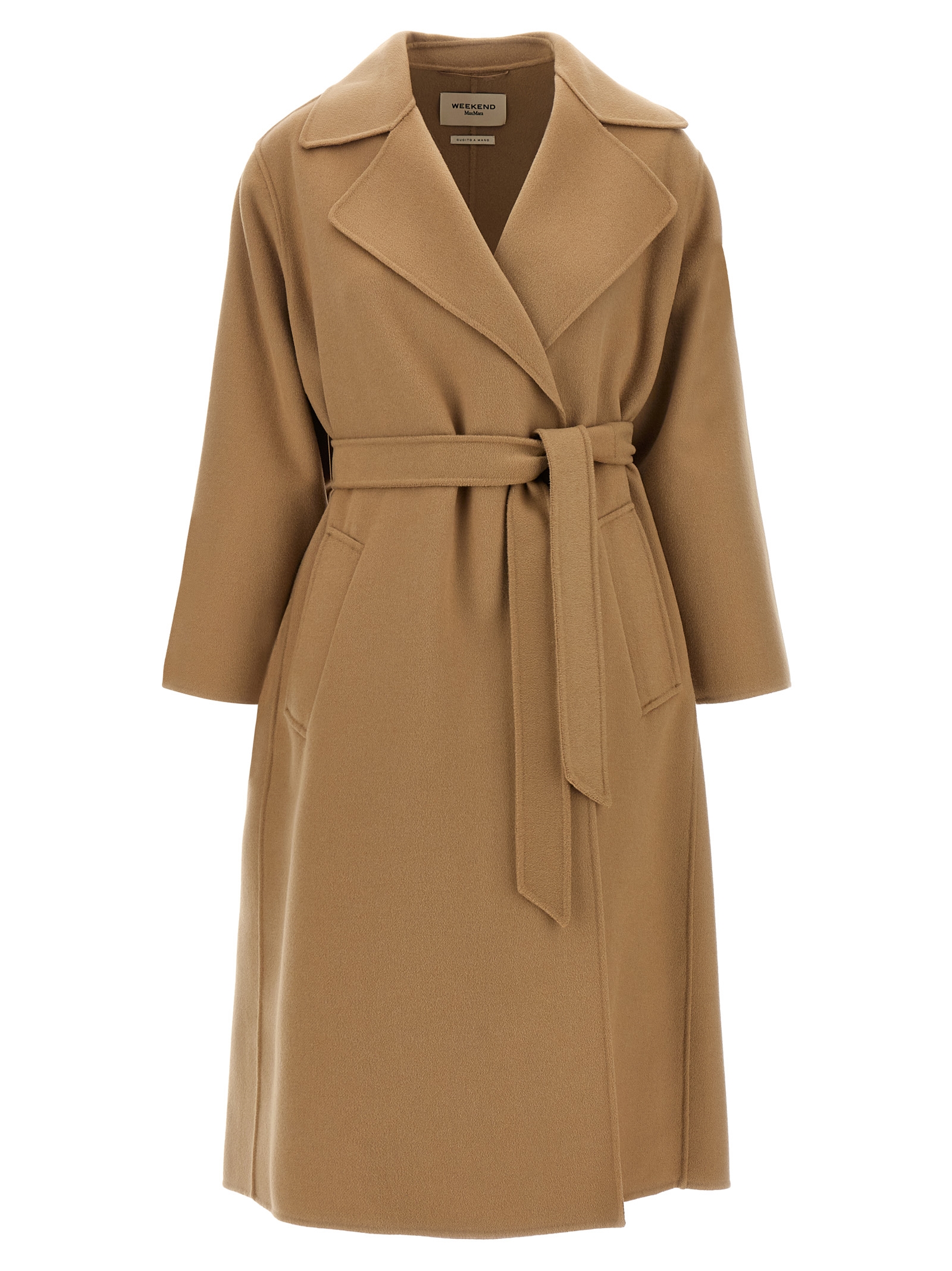 Beige Virgin Wool Coat