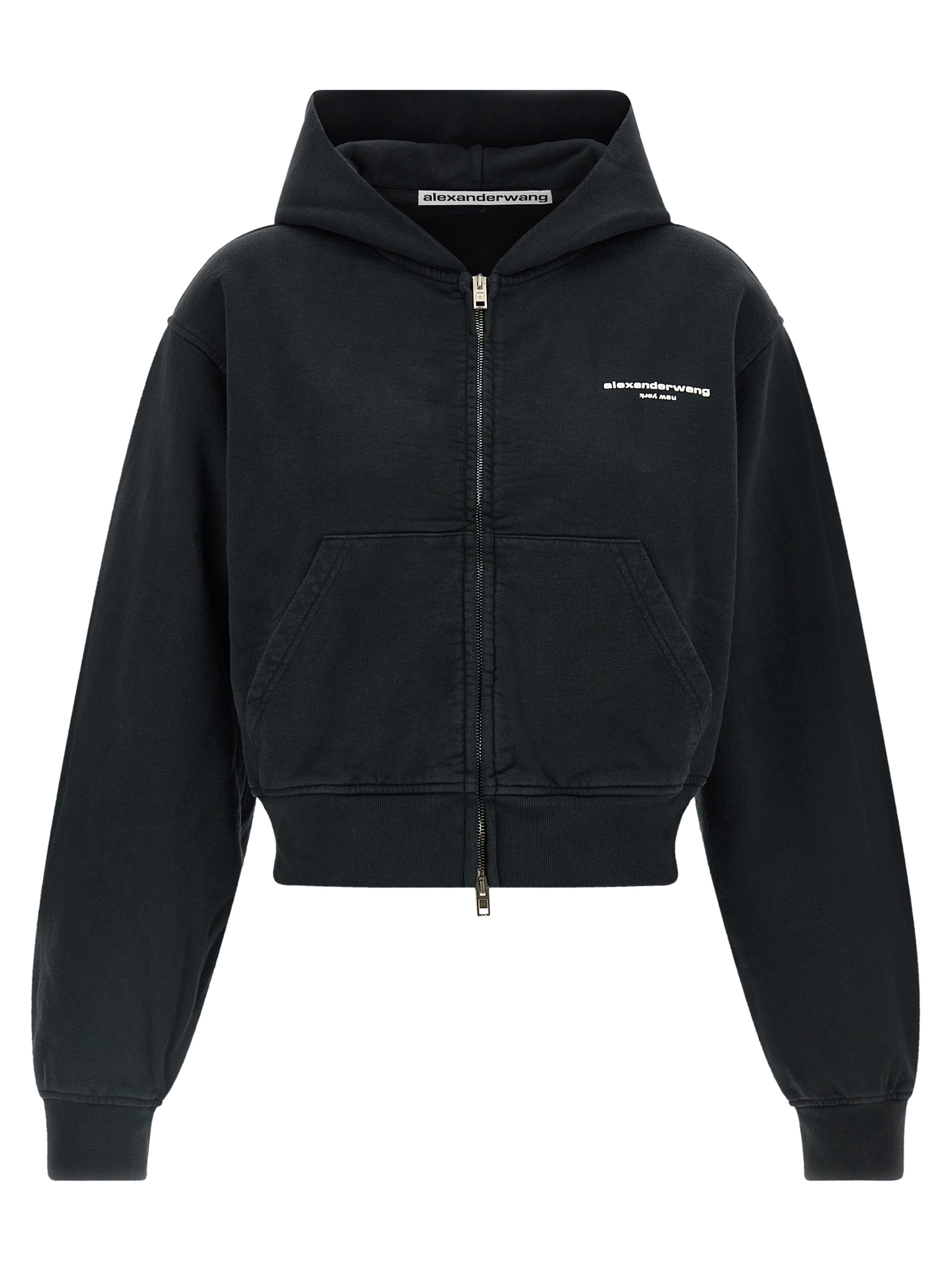 Black Cotton Sweatshirt