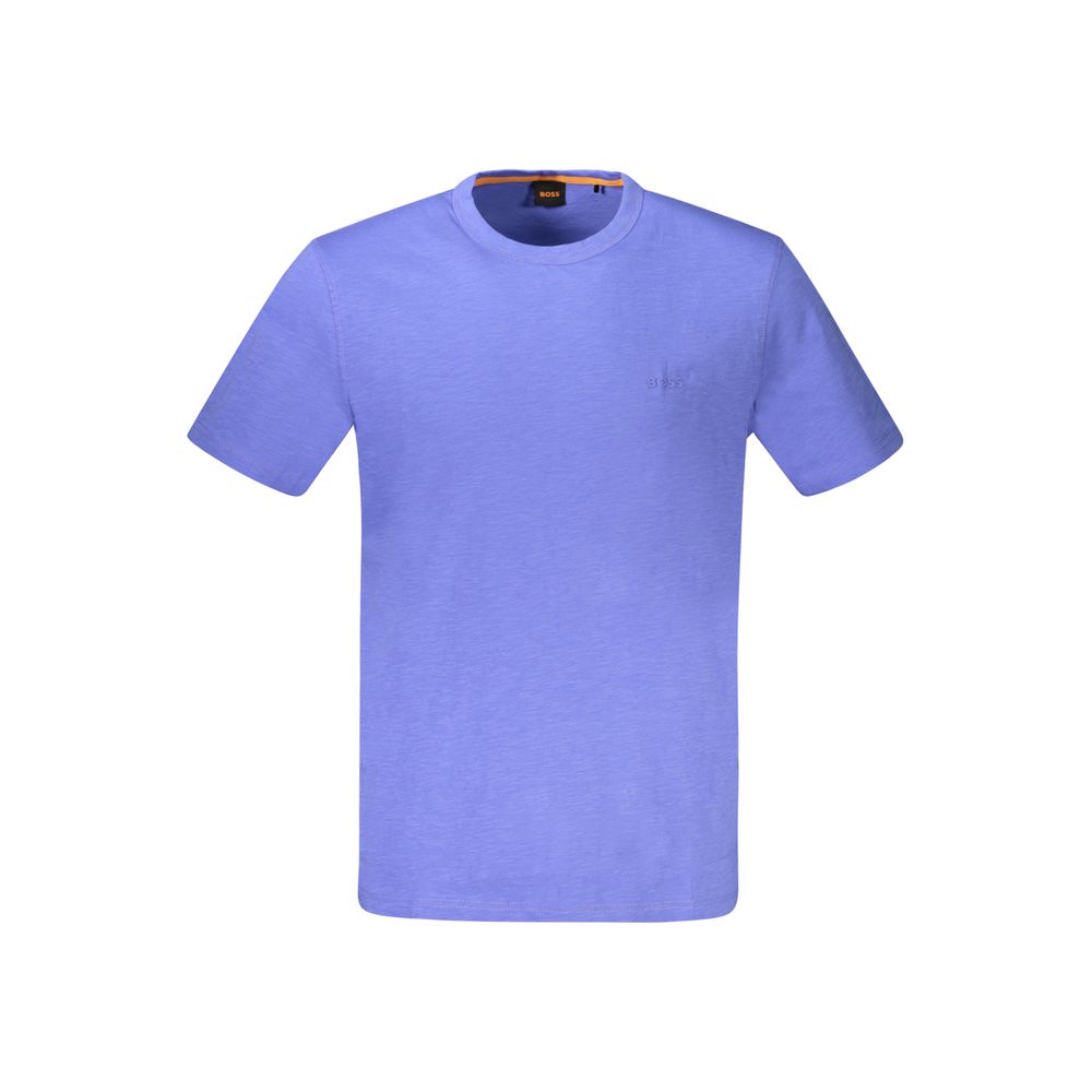Blue Cotton Men's T-Shirt