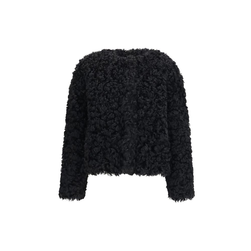 Black Polyester Coat