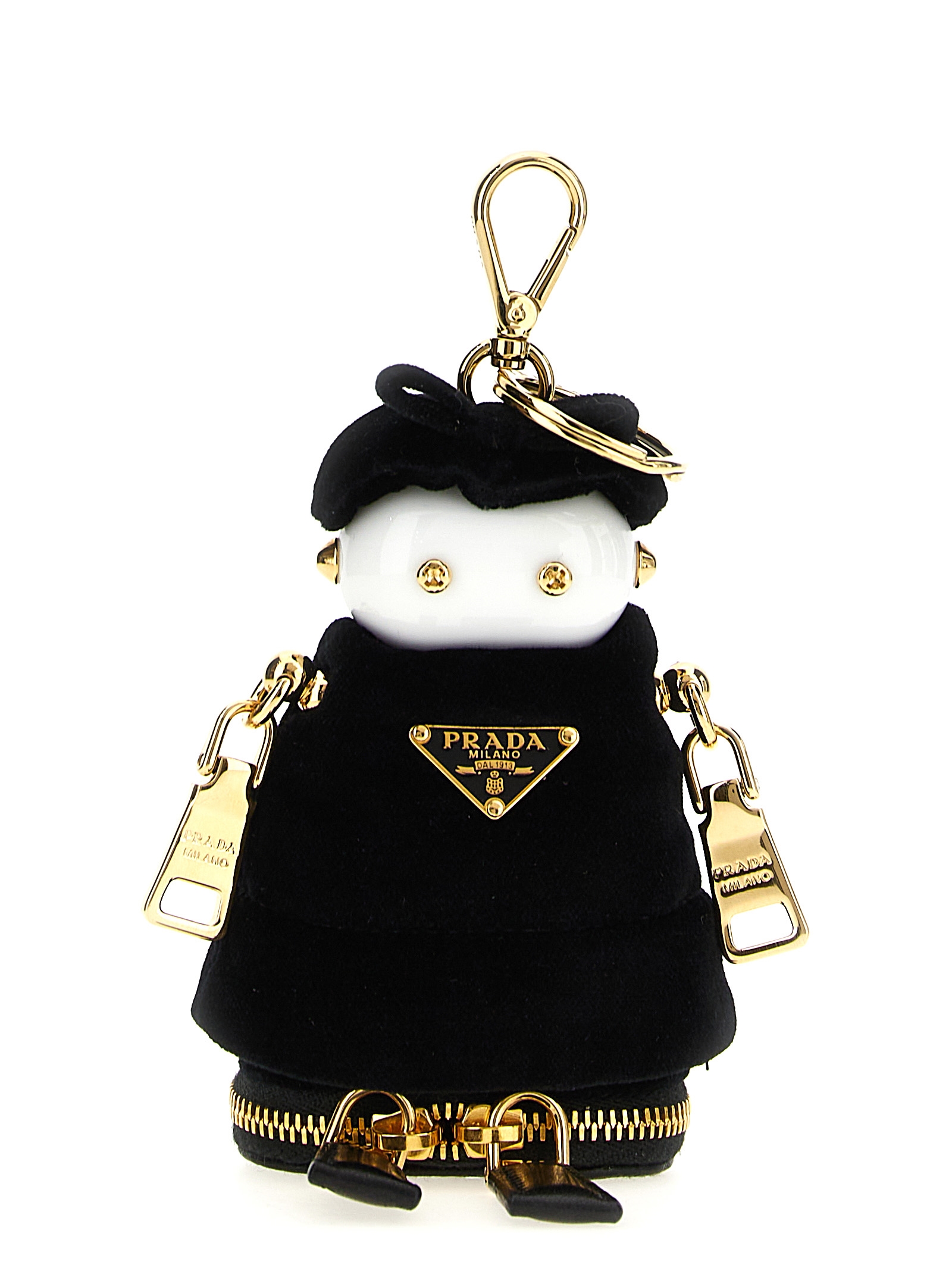 Black Stainless Steel Keychain