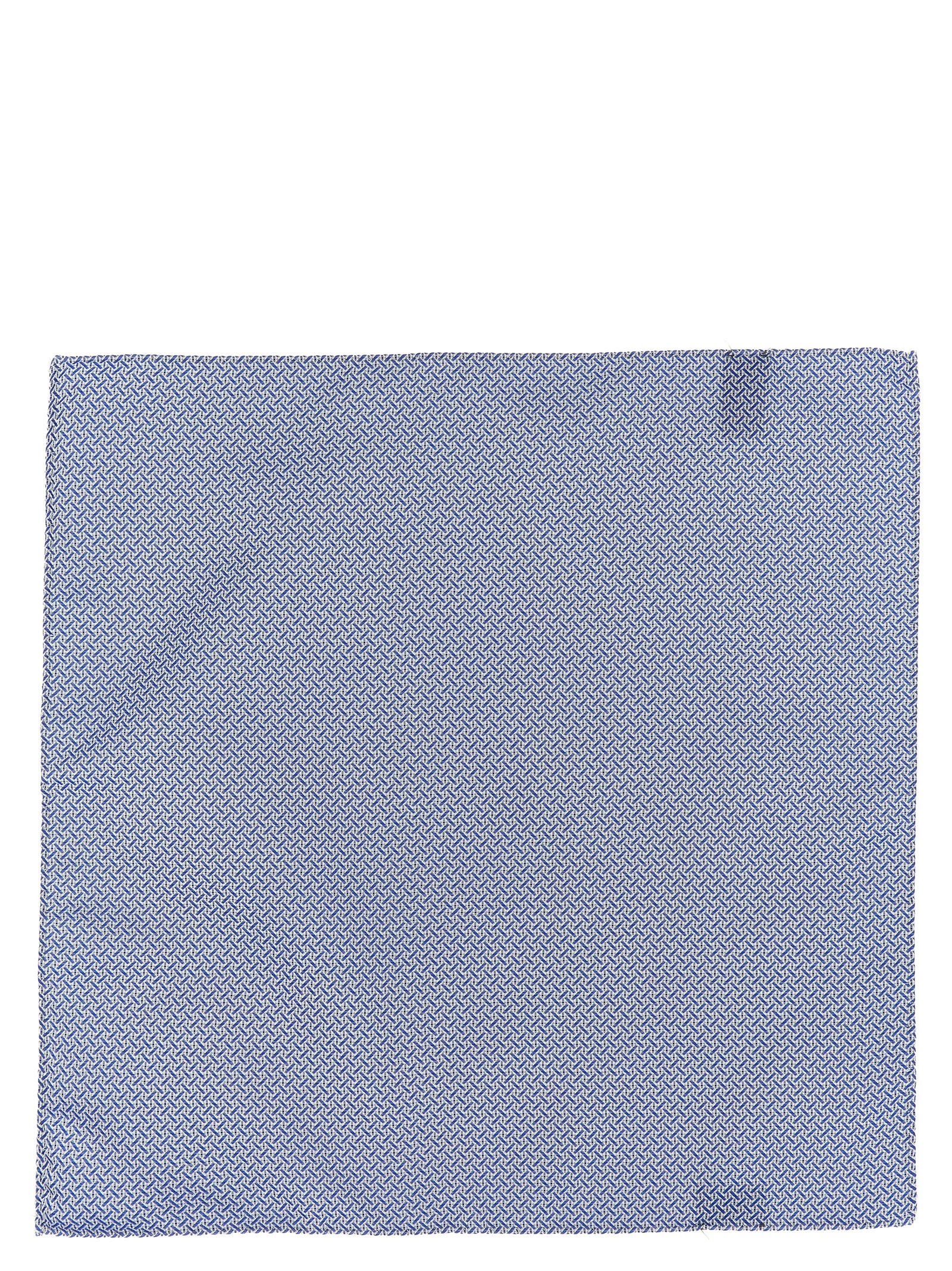 Blue Polyester Pocket Square