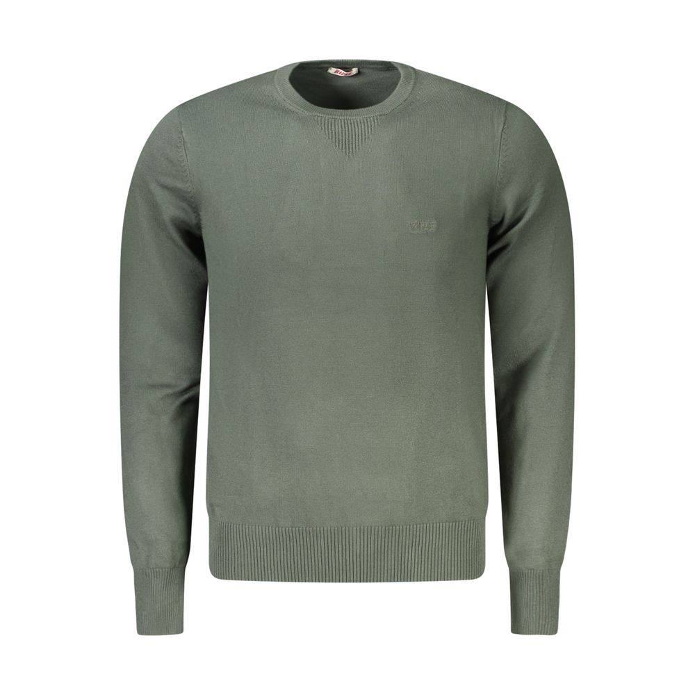 Verde Viscosa Uomo Maglia