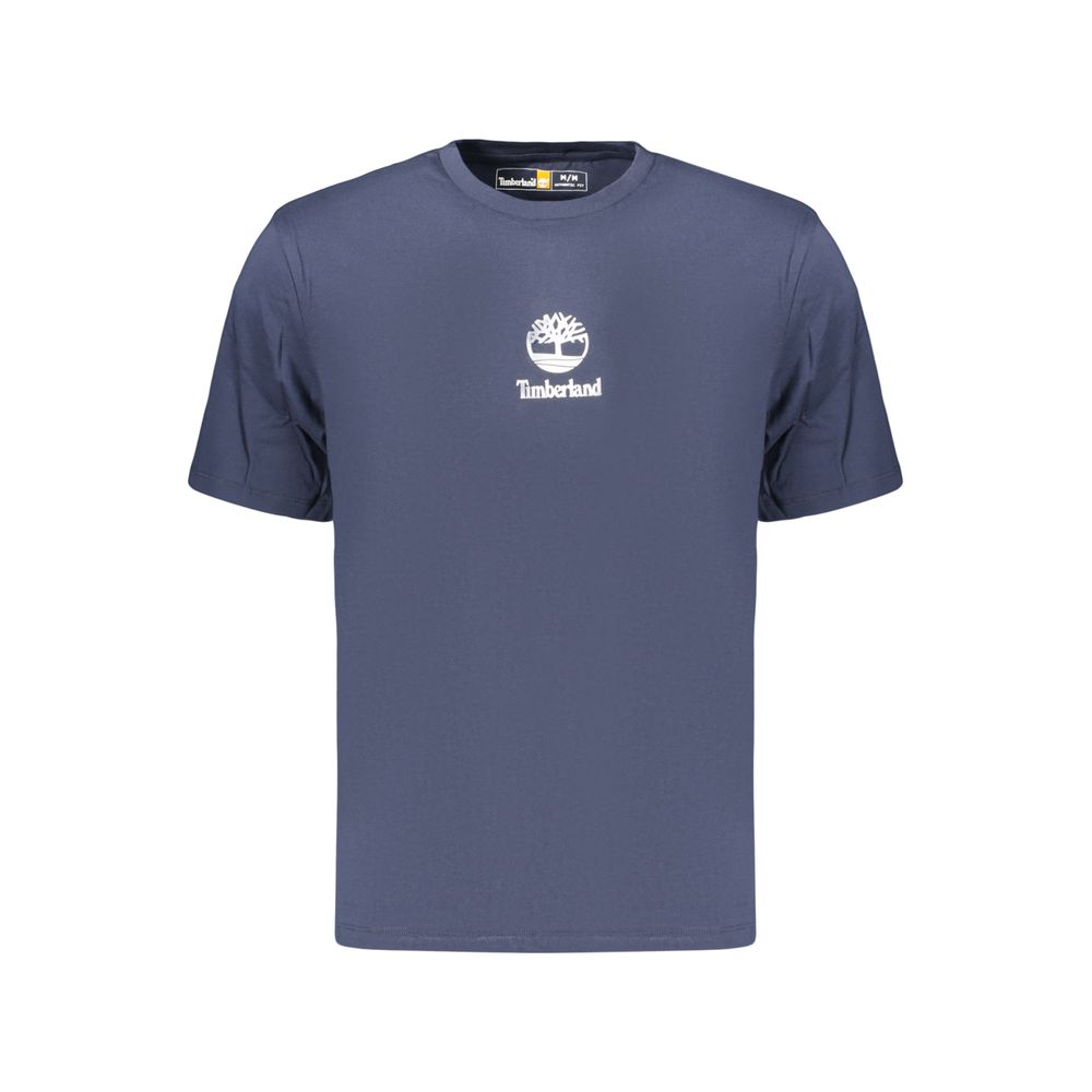 Blue Cotton Men's T-Shirt