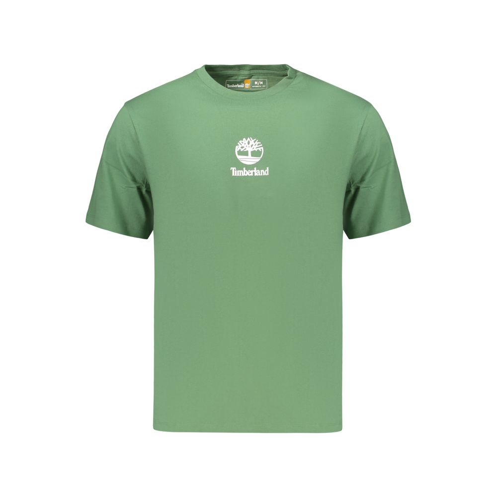 Green Cotton Men's T-Shirt