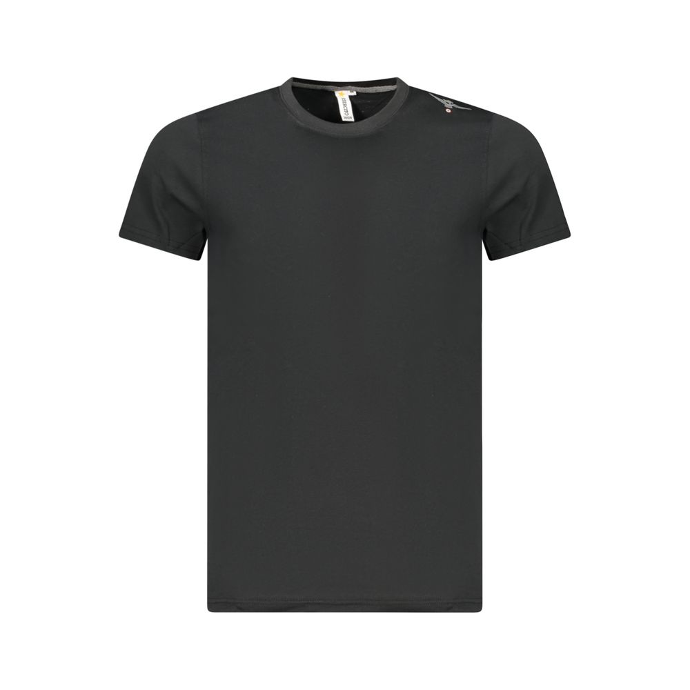 Black Cotton Men's T-Shirt