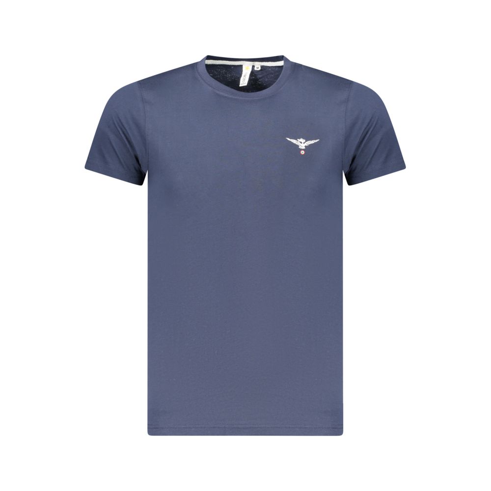 Blue Cotton Men's T-Shirt