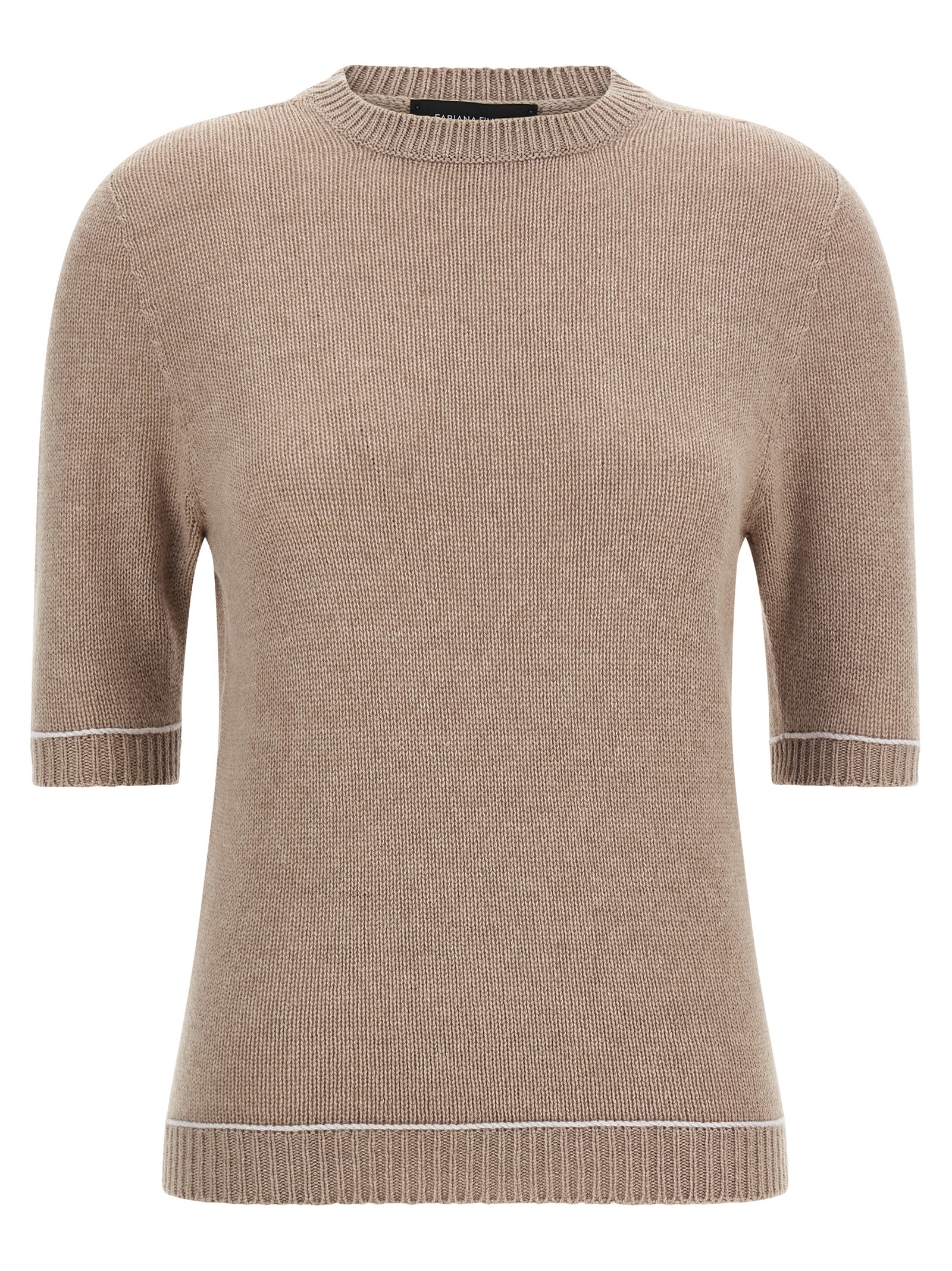 Beige Virgin Wool Cardigan