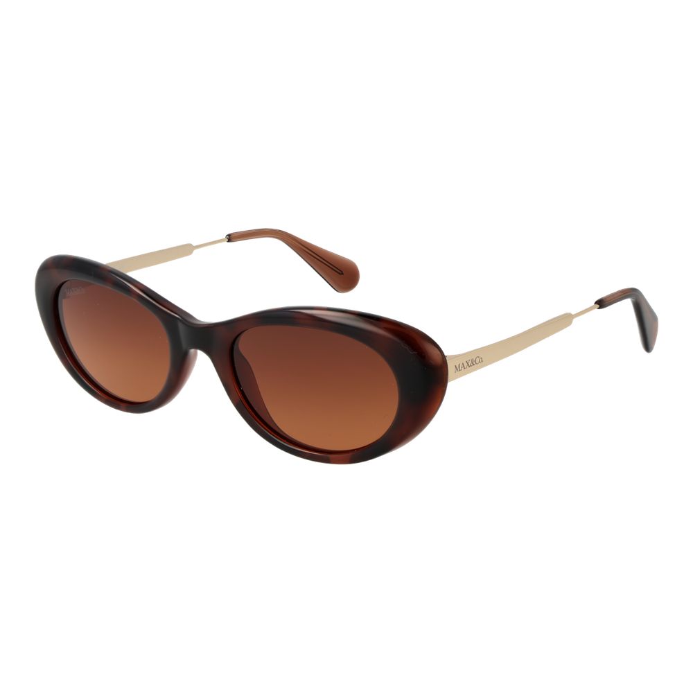 Brown Stainless Steel Sunglasses