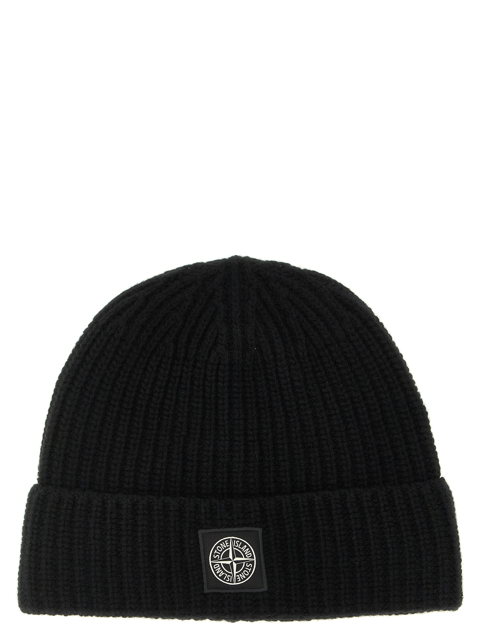 Black Virgin Wool Beanie