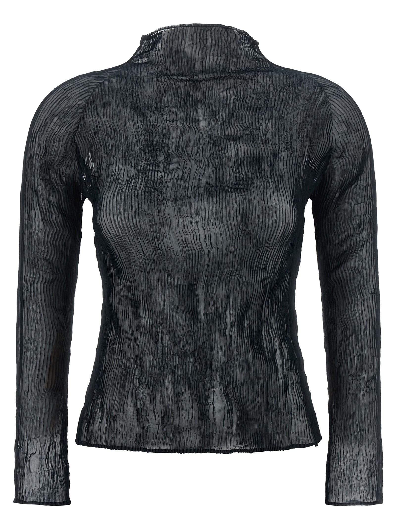 Black Polyester Cardigan