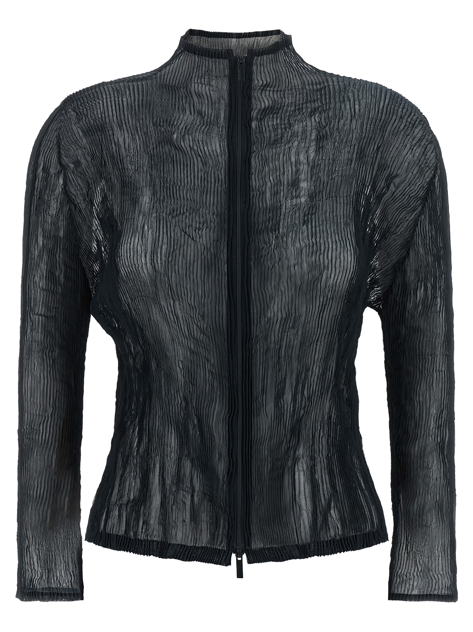 Blue Polyester Cardigan