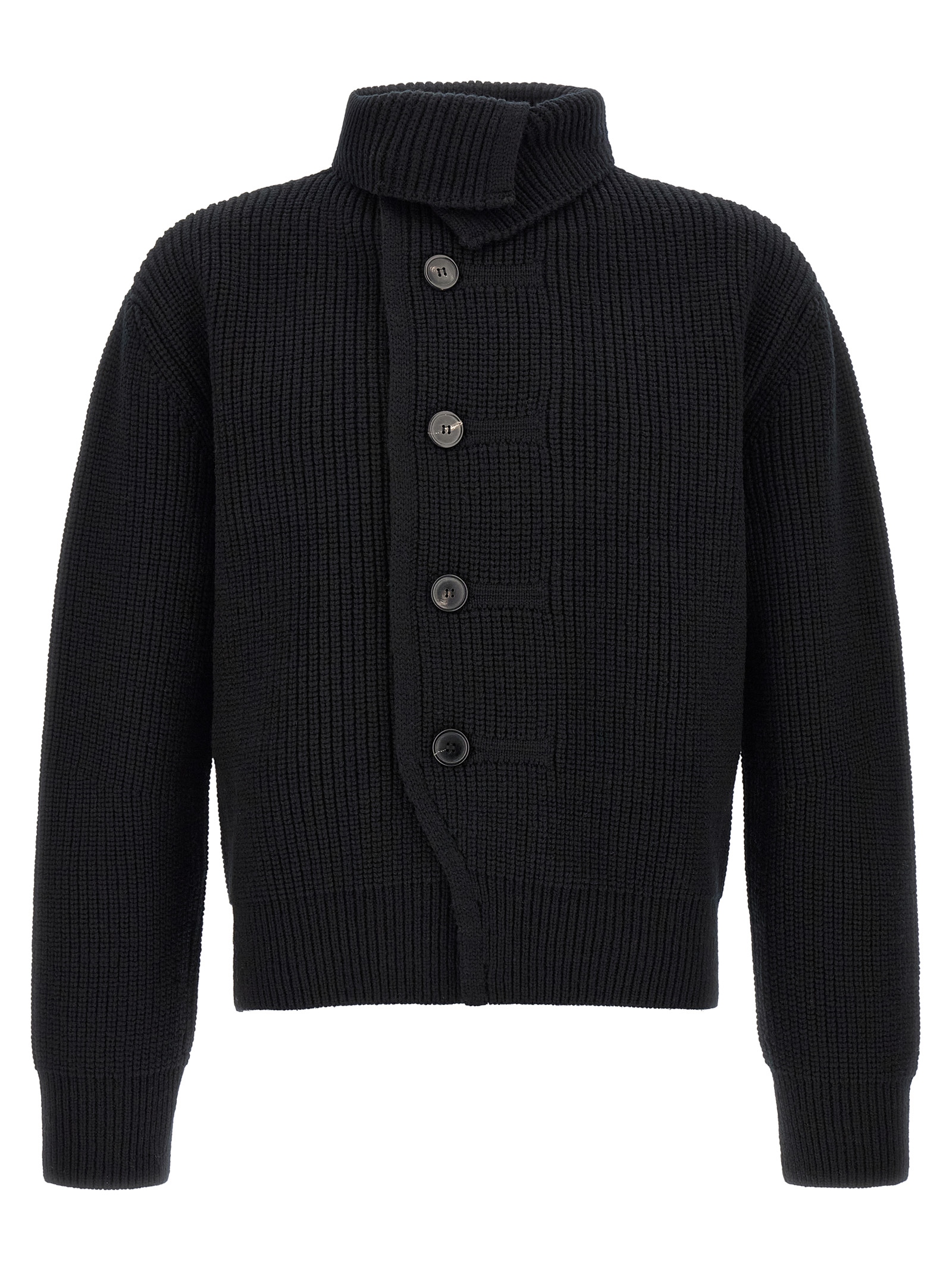 Blue Wool Cardigan