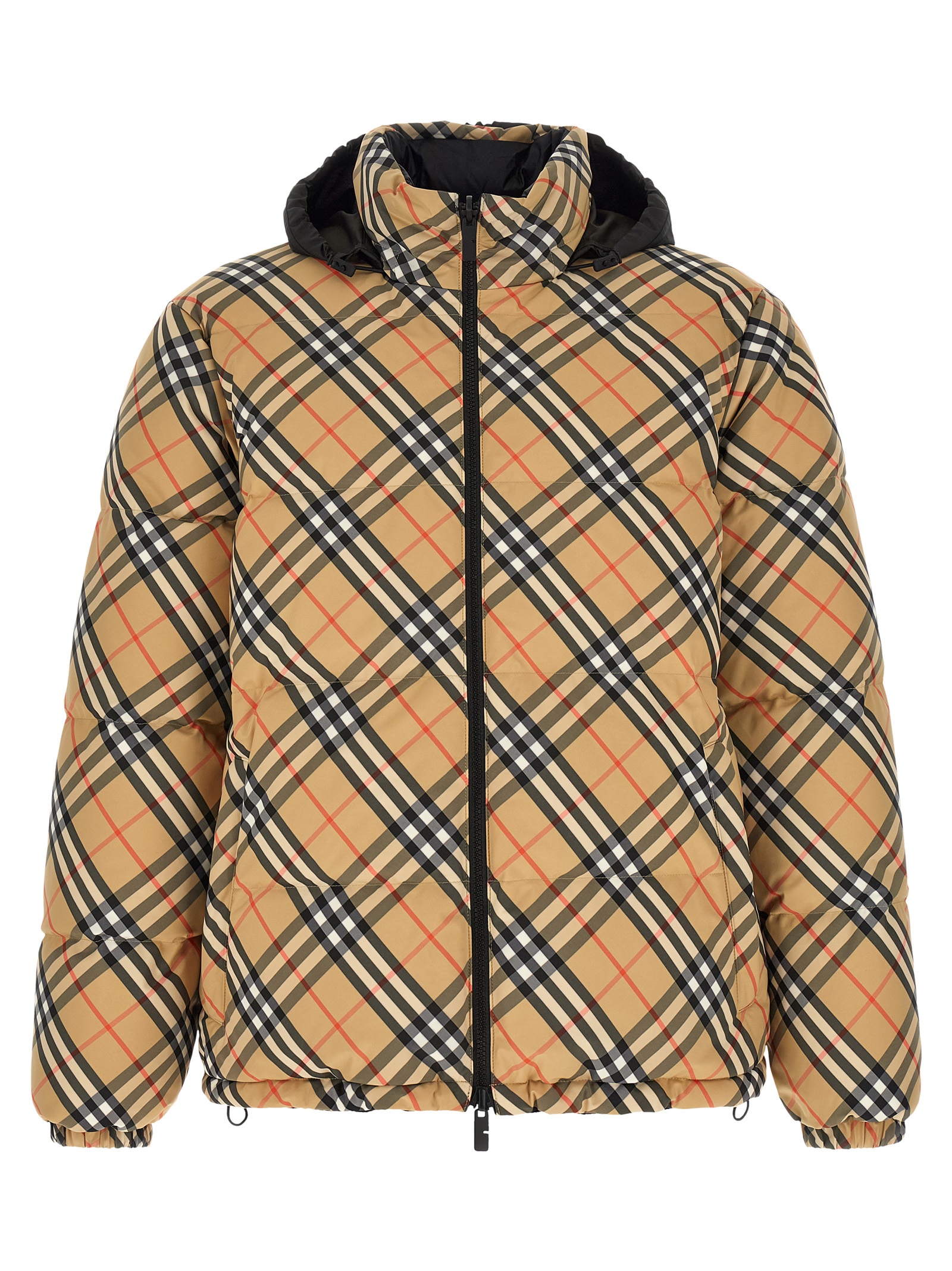 Beige Polyester Shell Jacket