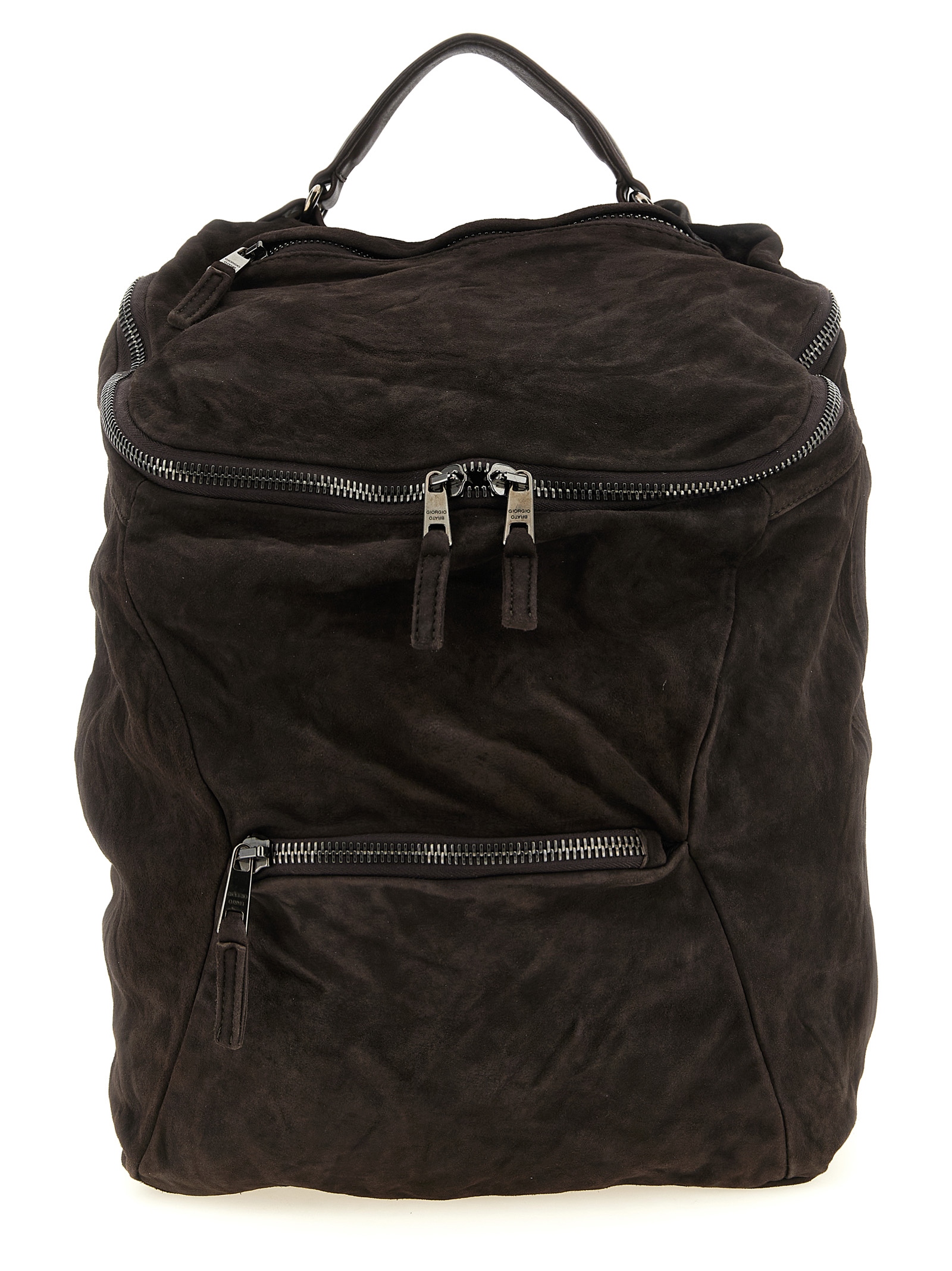 Brown Lamb Leather Backpack