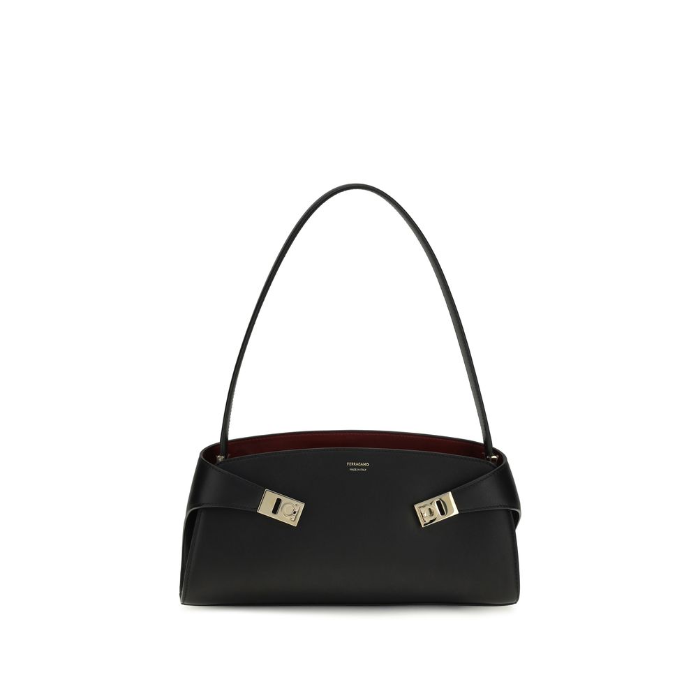 Black Calf Leather Bos Taurus Shoulder Bag