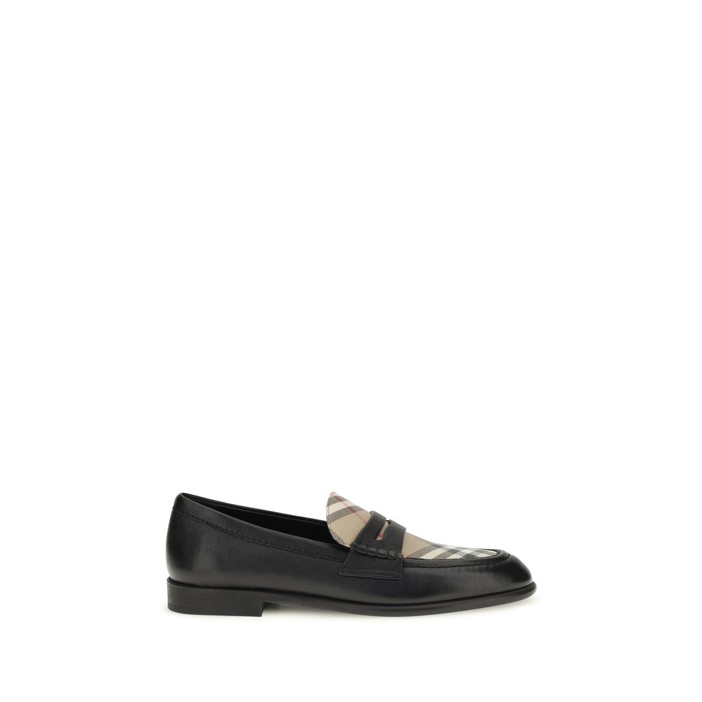 Black Lamb Ovis Aries Slip-On Loafers