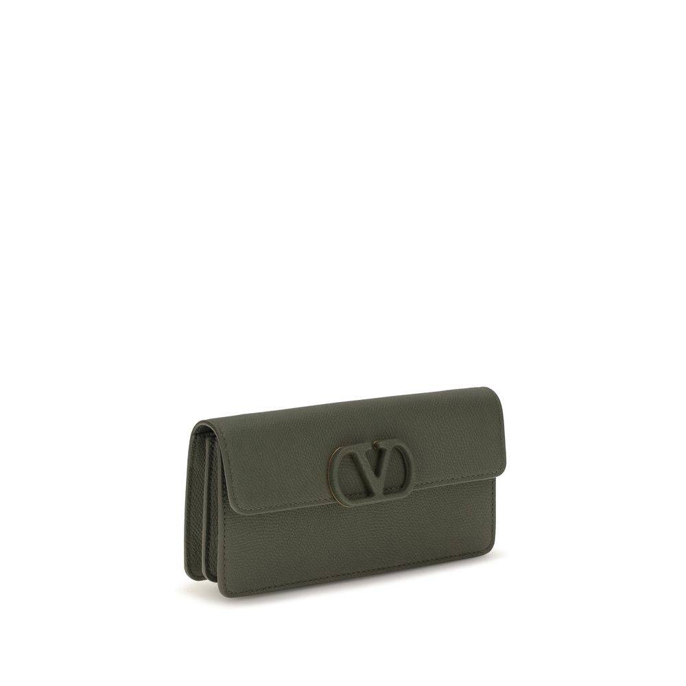 Valentino Garavani Bicolor Calf Leather Bos Taurus Wallet 2