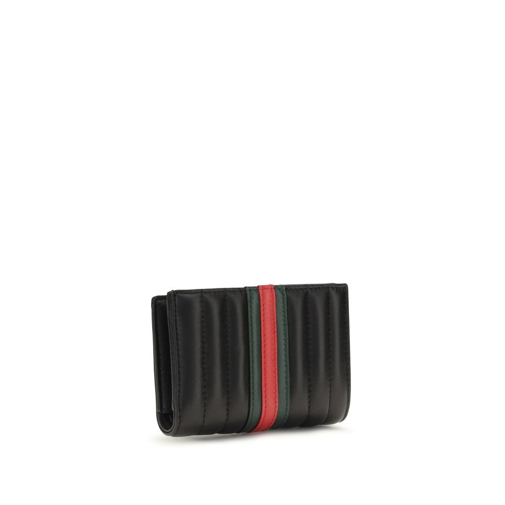 Gucci Black Calf Leather Bos Taurus Wallet Marmont 2