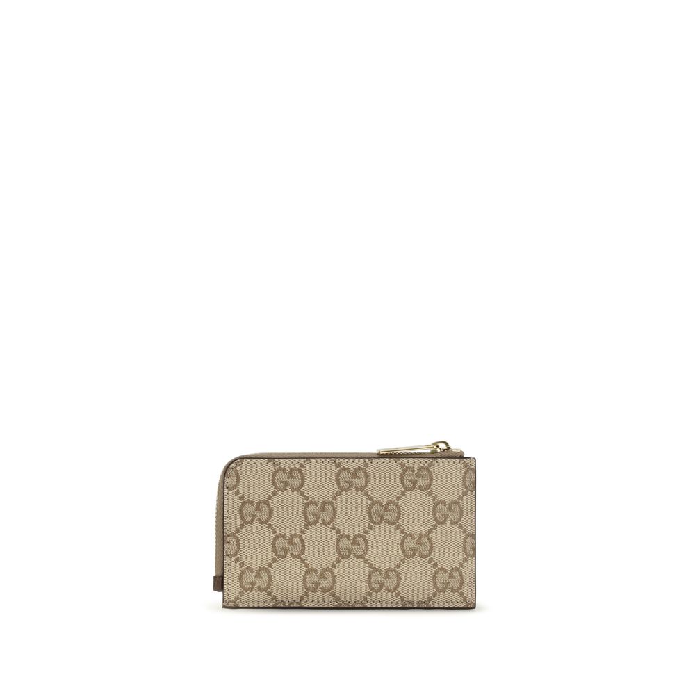 Gucci Beige Cotton Wallet Cardholder 2