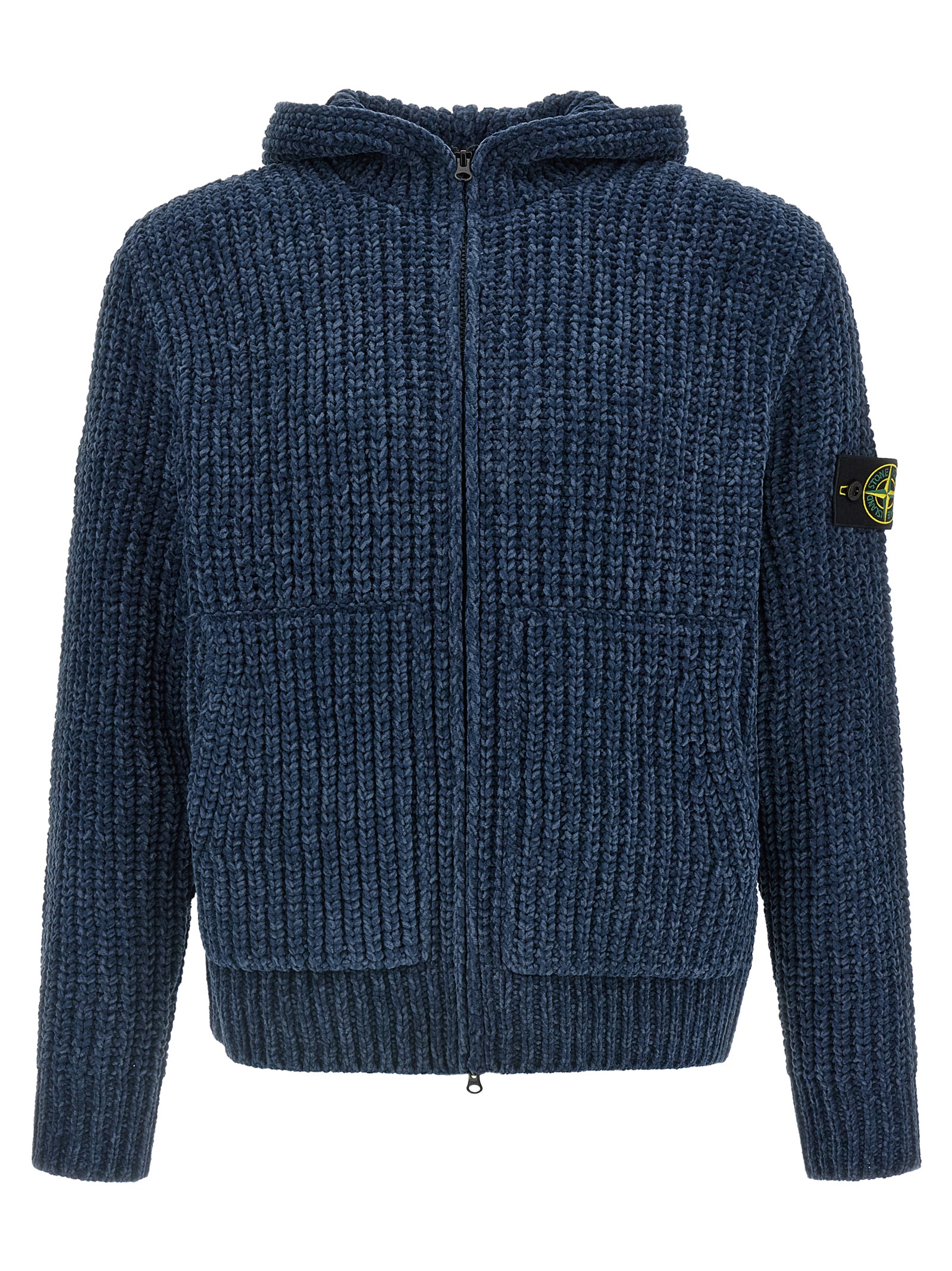 Blue Cotton Cardigan