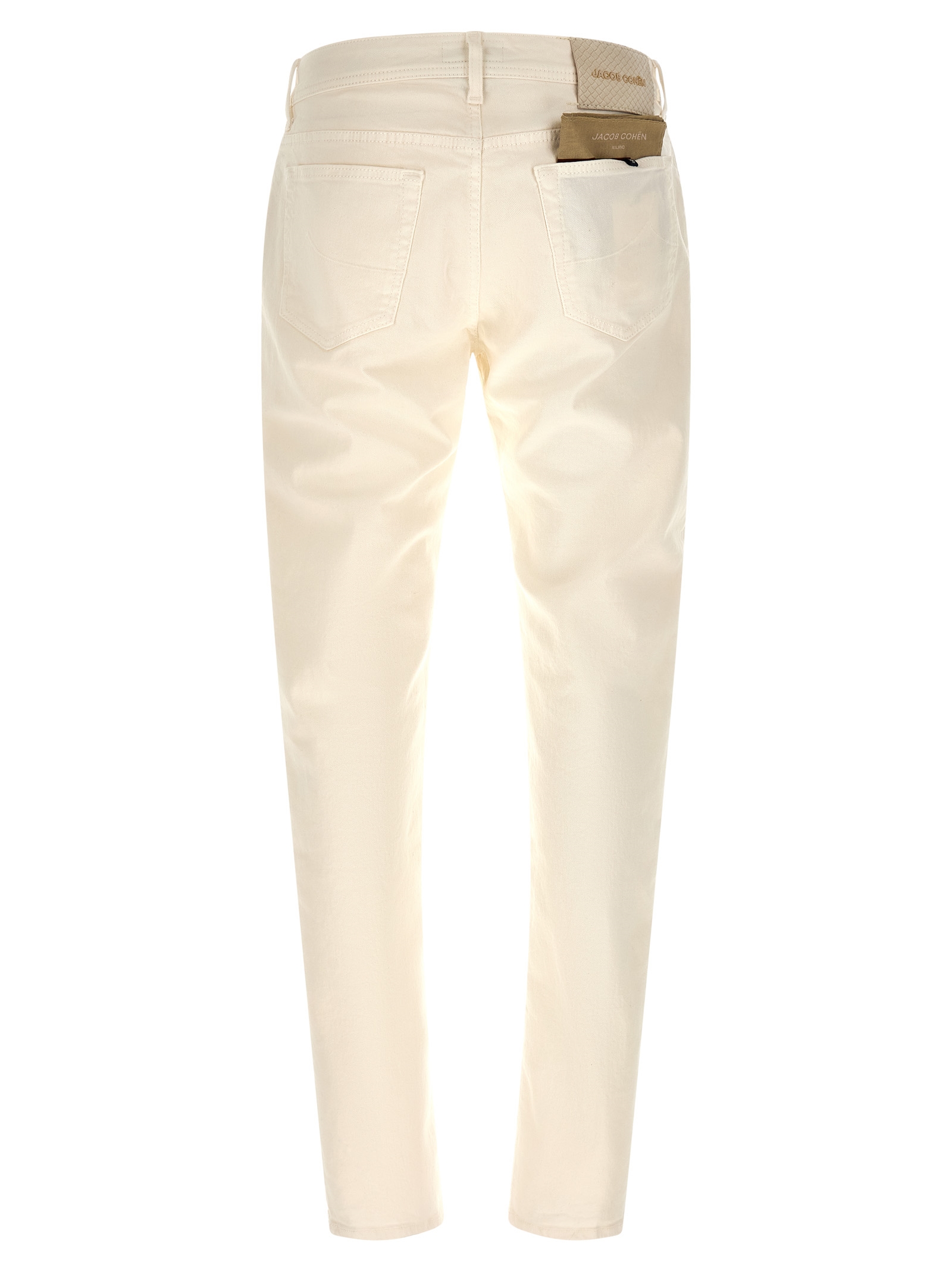 Jacob Cohen White Cotton Tapered Jeans 2