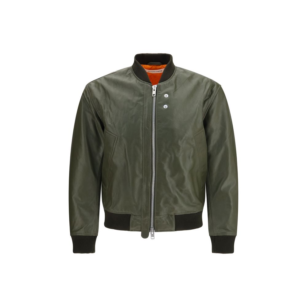 Sunflower Bicolor Leather Jacket