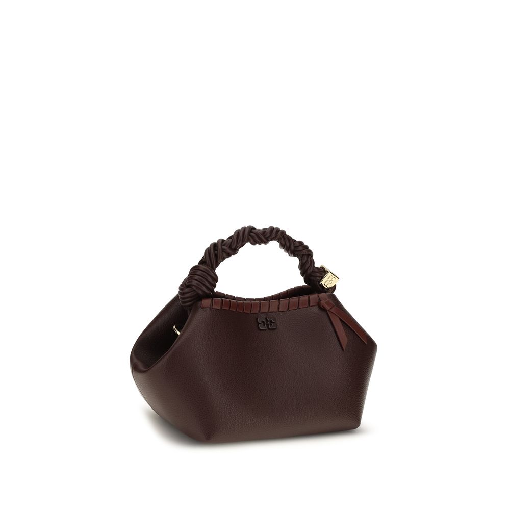 Ganni Brown Recycled Leather Shoulder Bag 2
