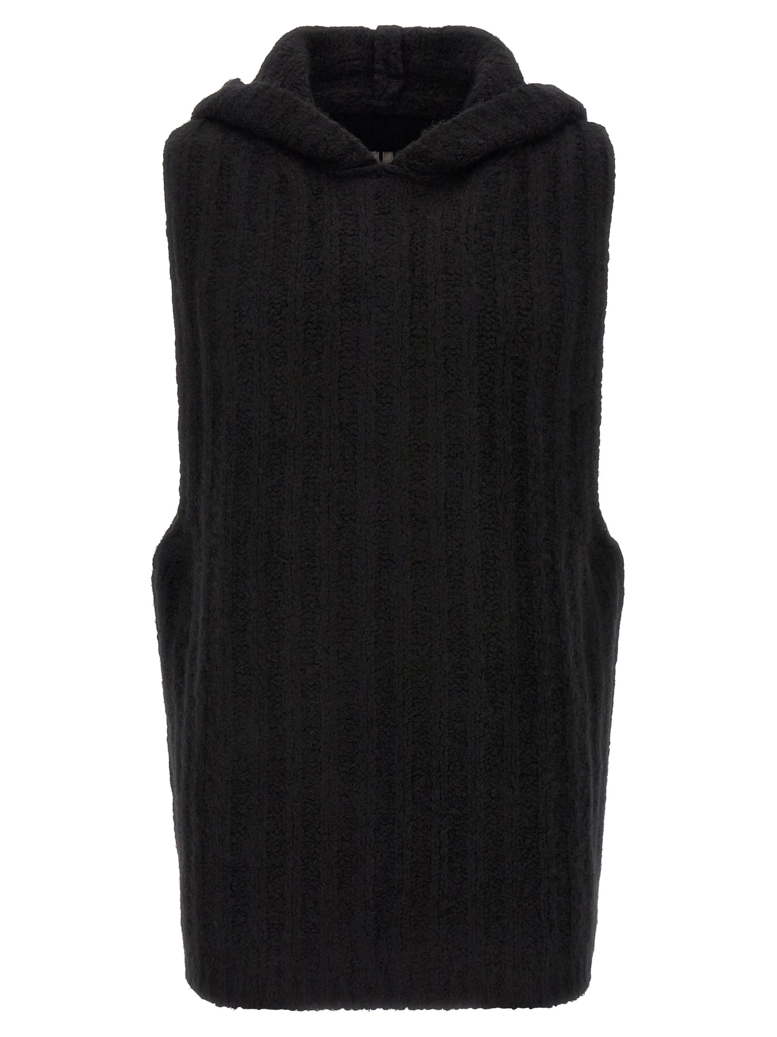 Black Cashmere Sleeveles Sweater