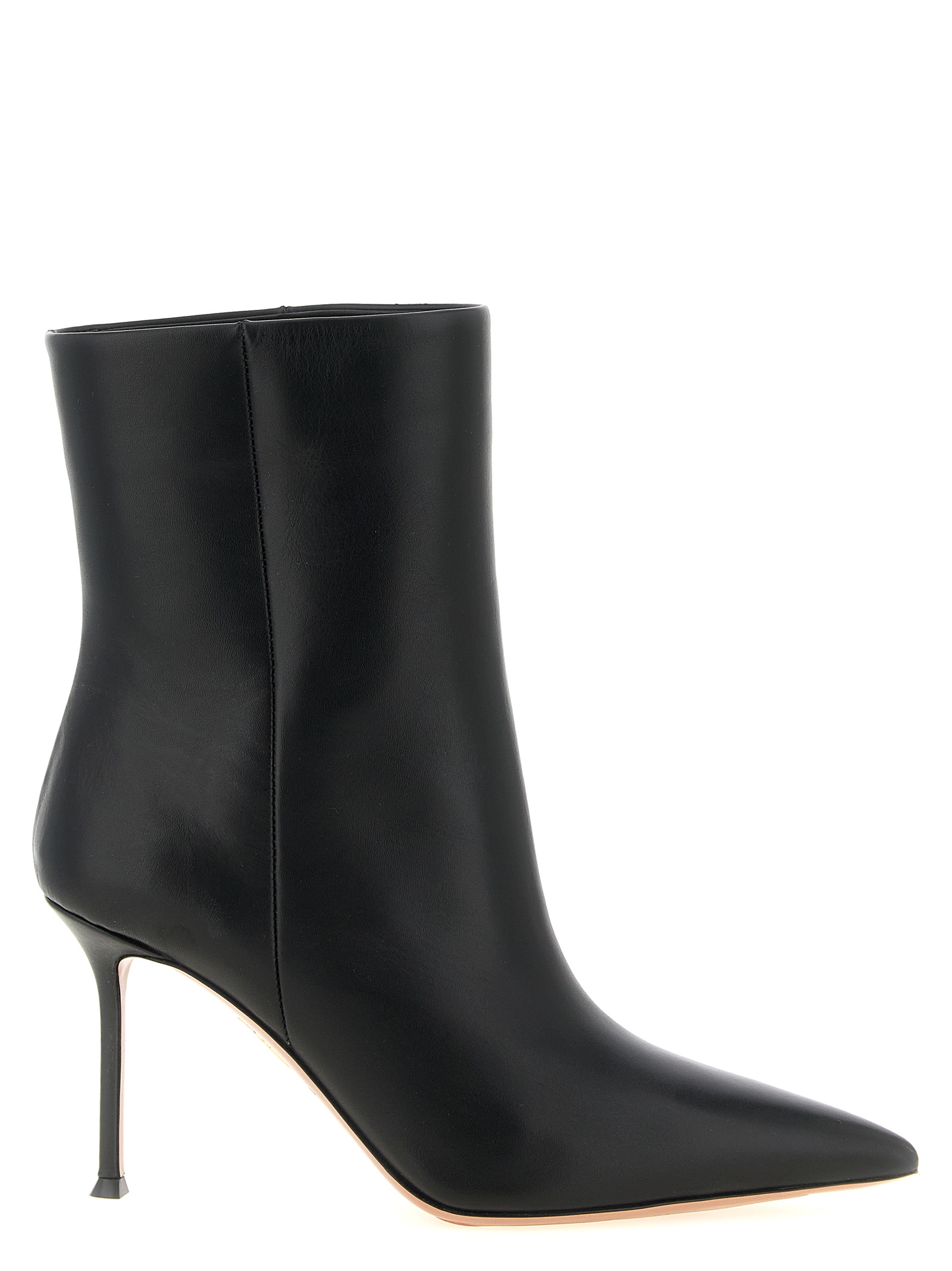 Black Calfskin Ankle Boots