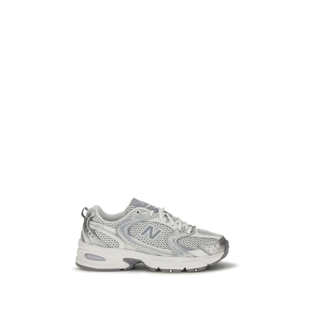 White Polyamide Athletic Sneakers