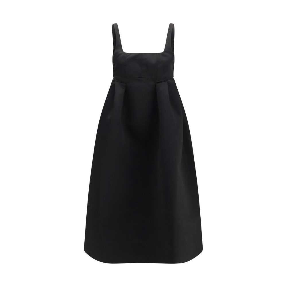 Black Polyester Casual Dress