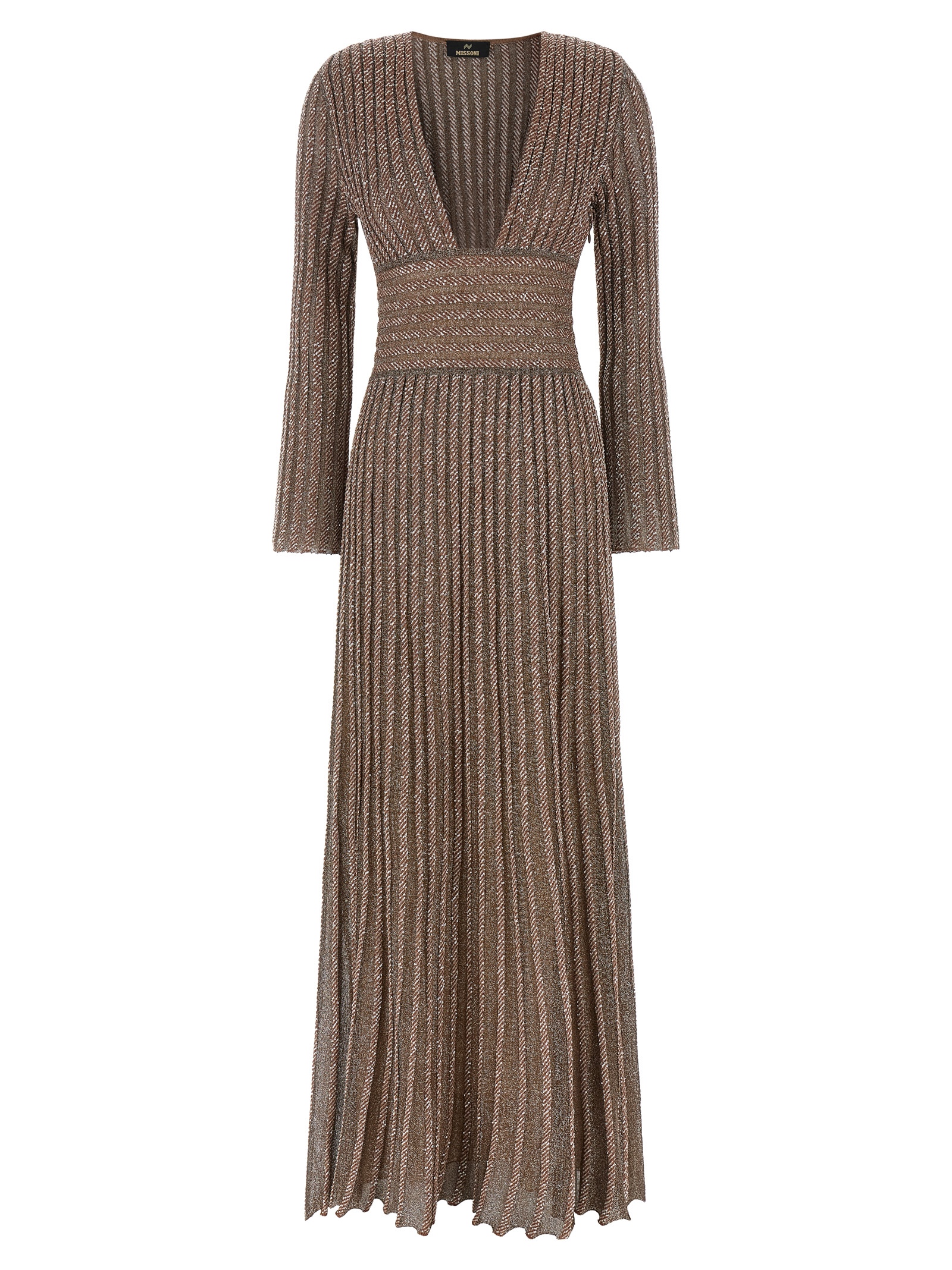 Multicolor Viscose Long Dress