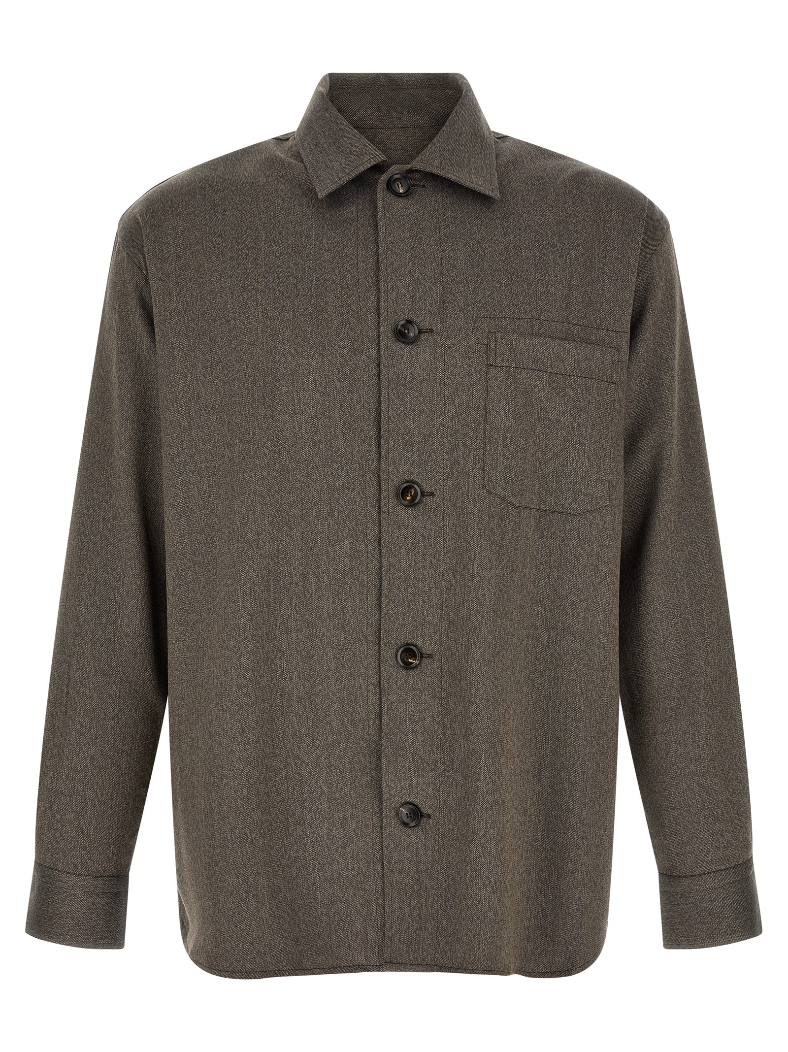 Brown Wool Blouse