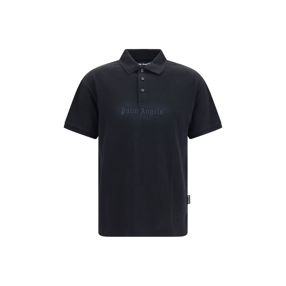 Black Cotton Polo Shirt