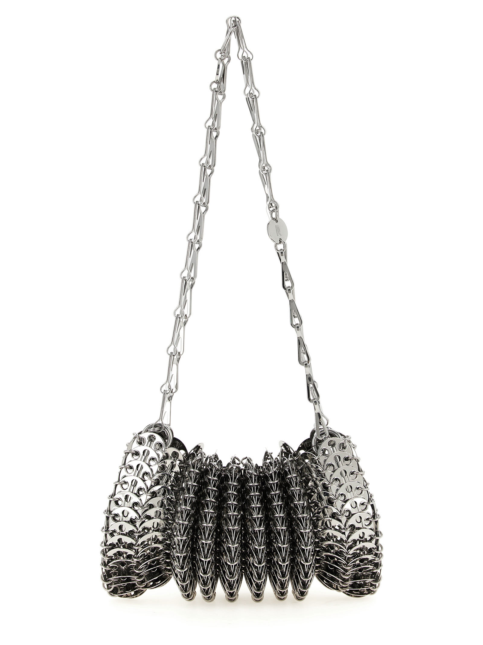 Silver Stainless Steel Shoulder Bag