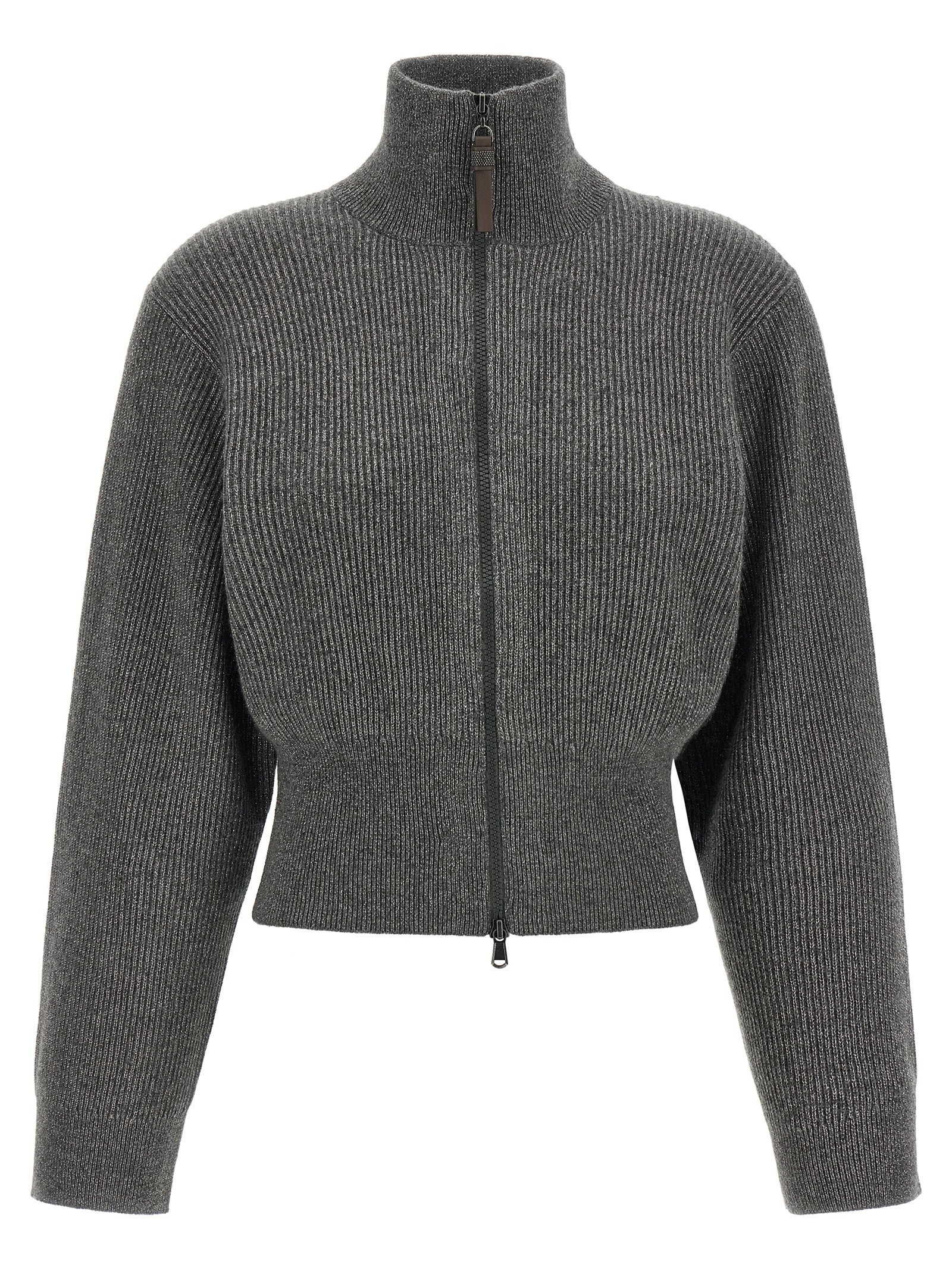 Gray Cashmere Cardigan