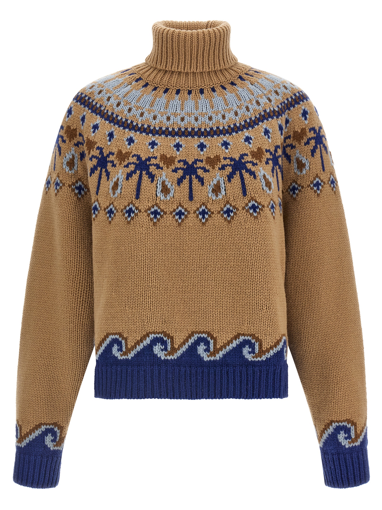 Beige Virgin Wool Cardigan