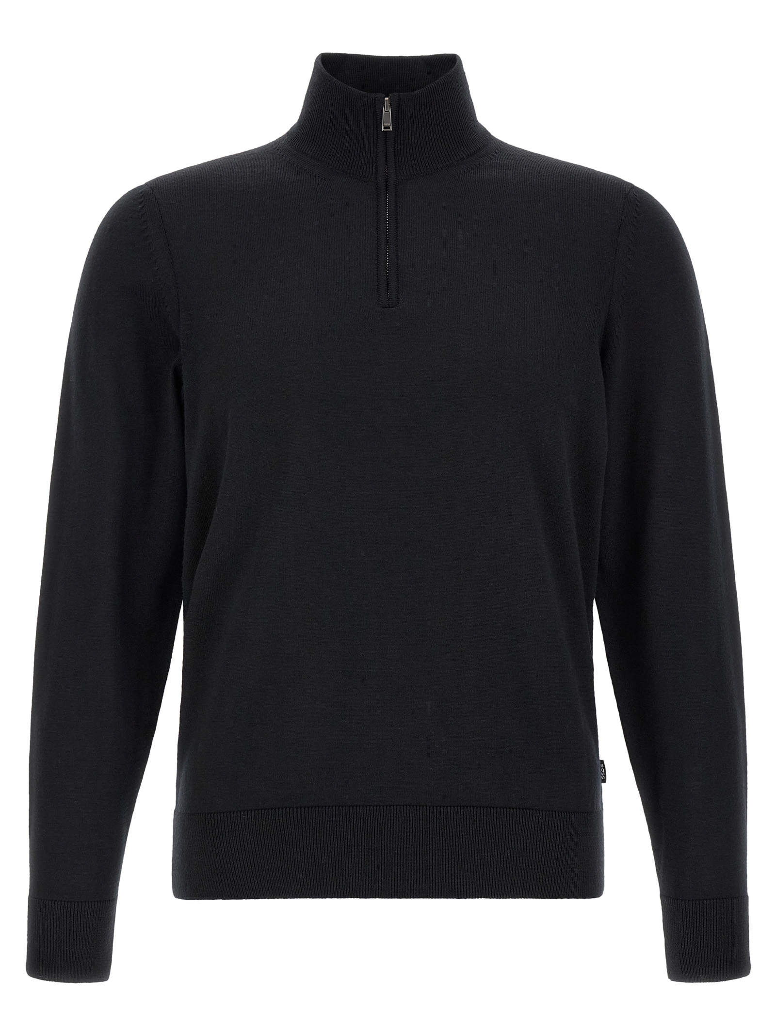 Black Virgin Wool Cardigan