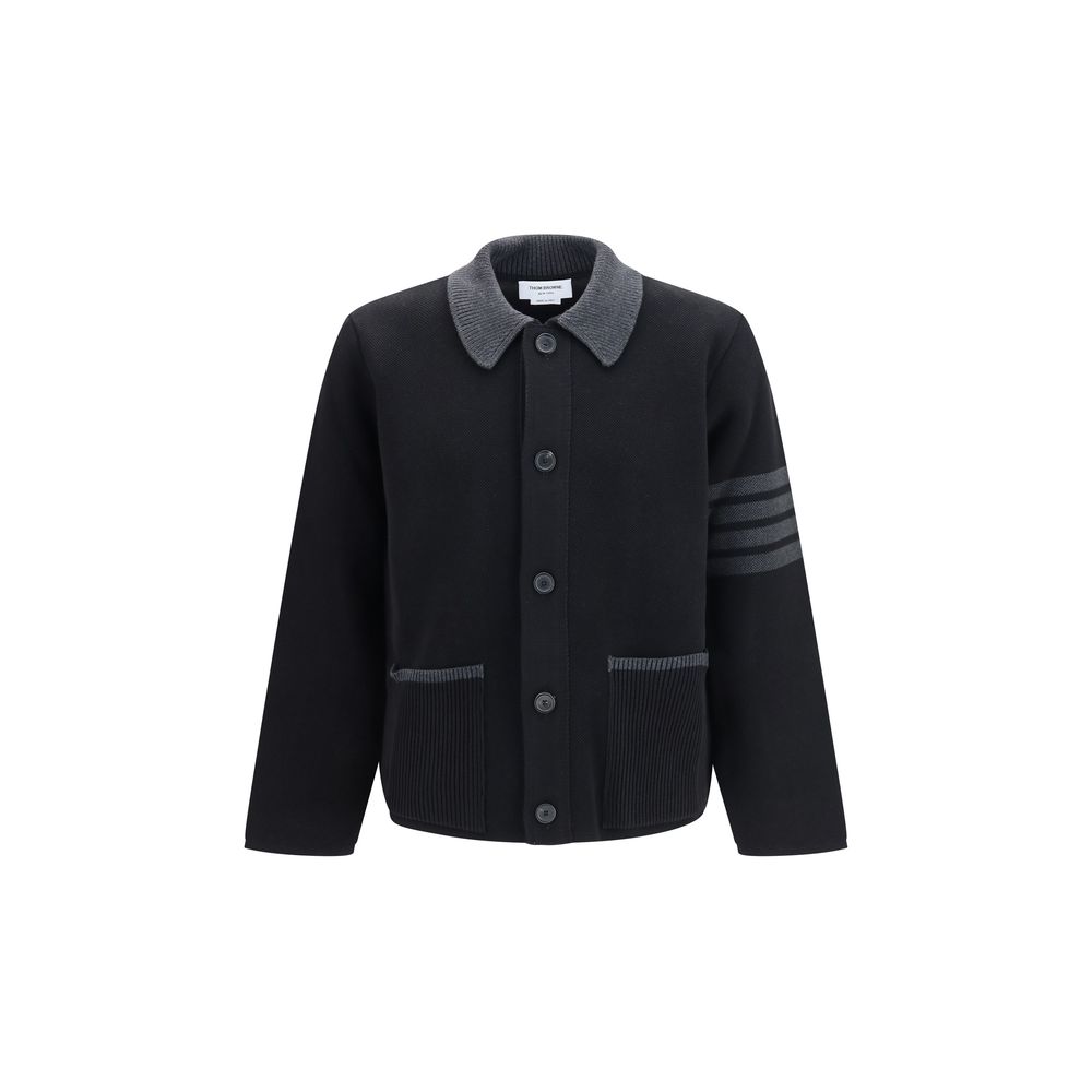 Black Wool Oves Aries Biker Jacket