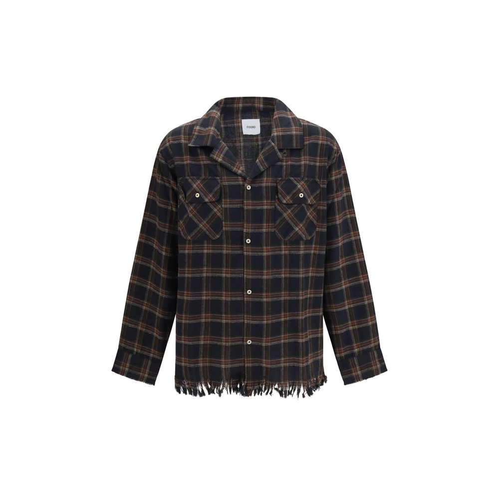 Blue Cotton Pattern Shirt