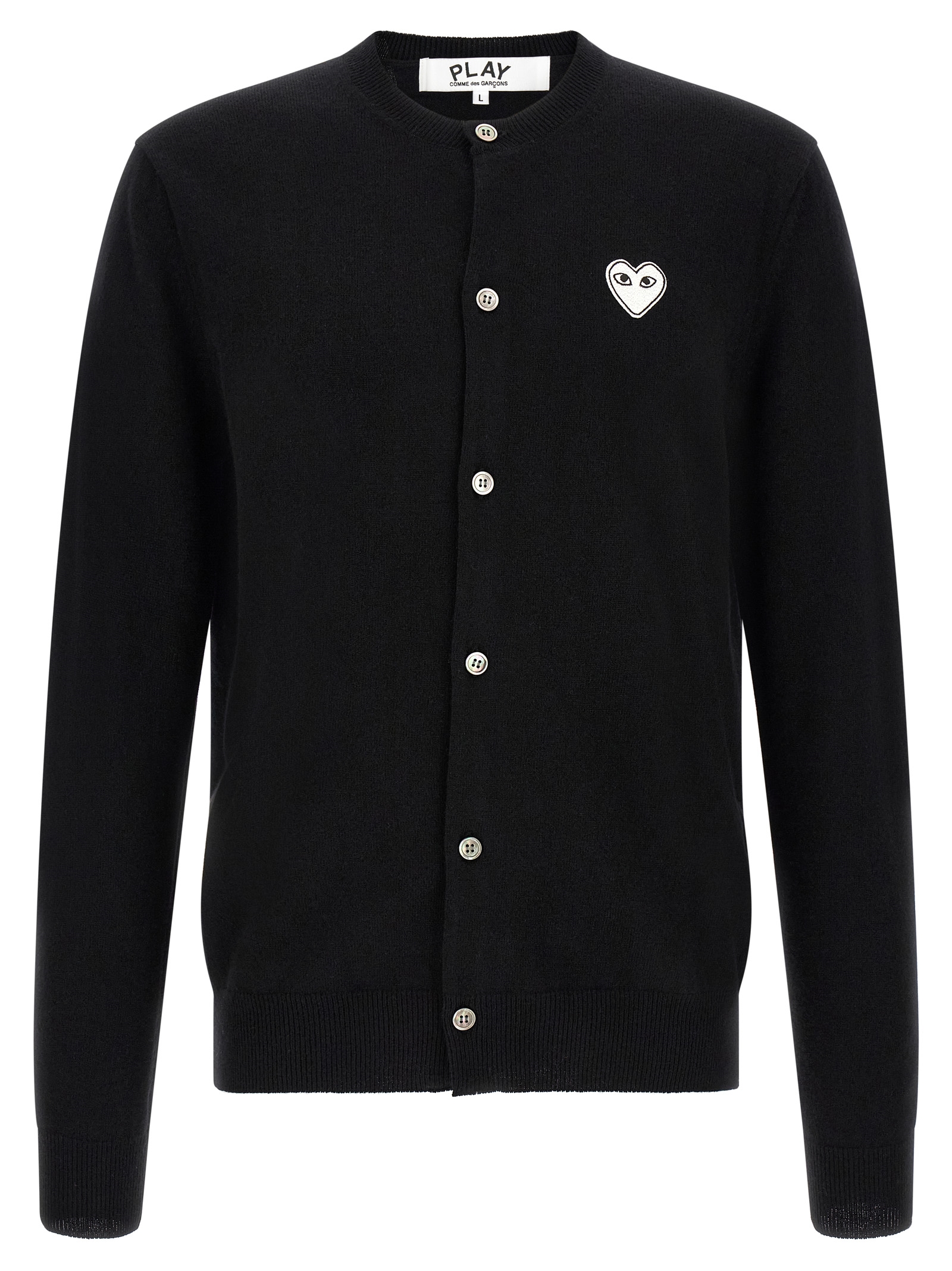 Black Wool Cardigan