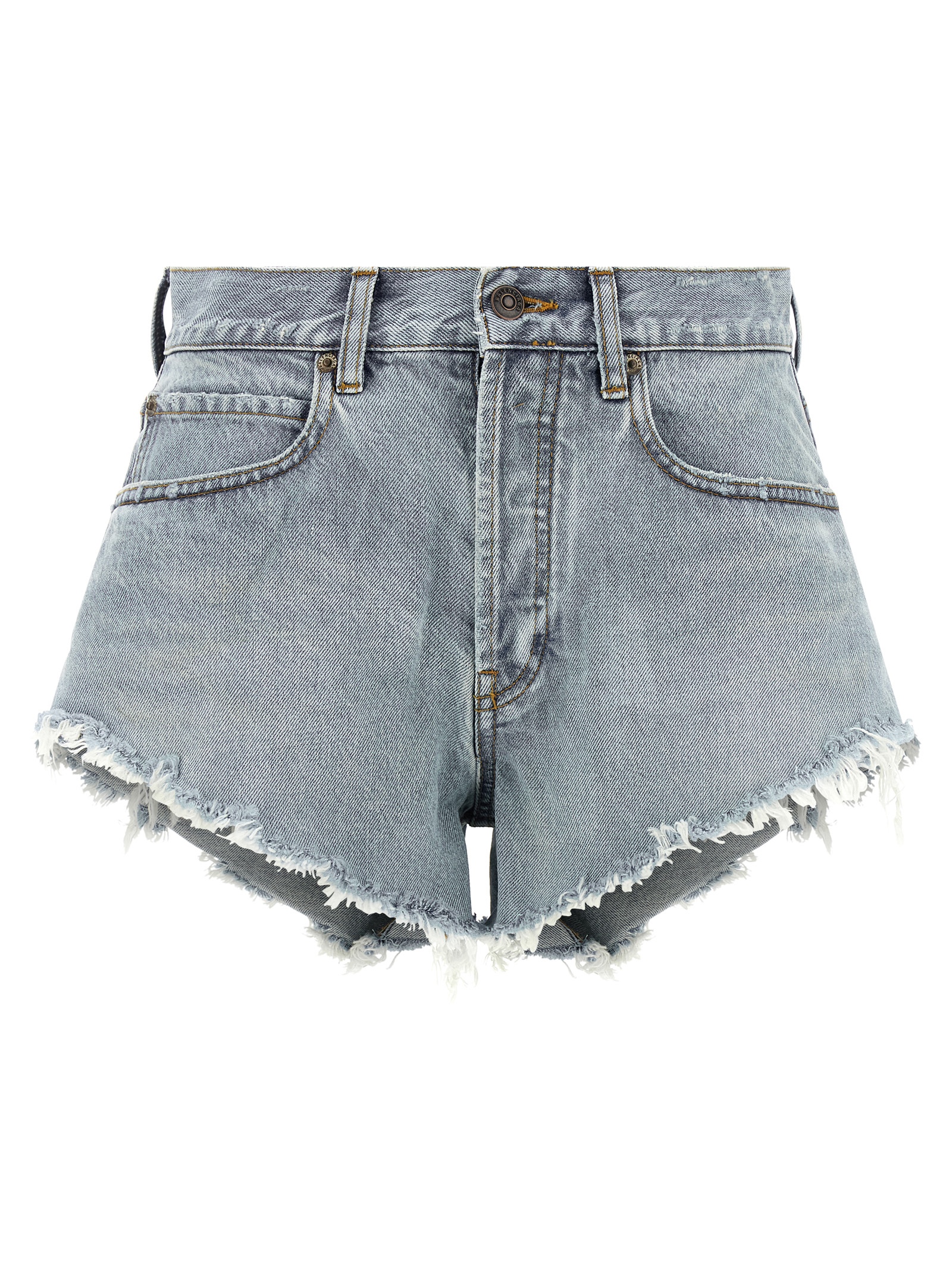 Blue Cotton Bermuda Shorts