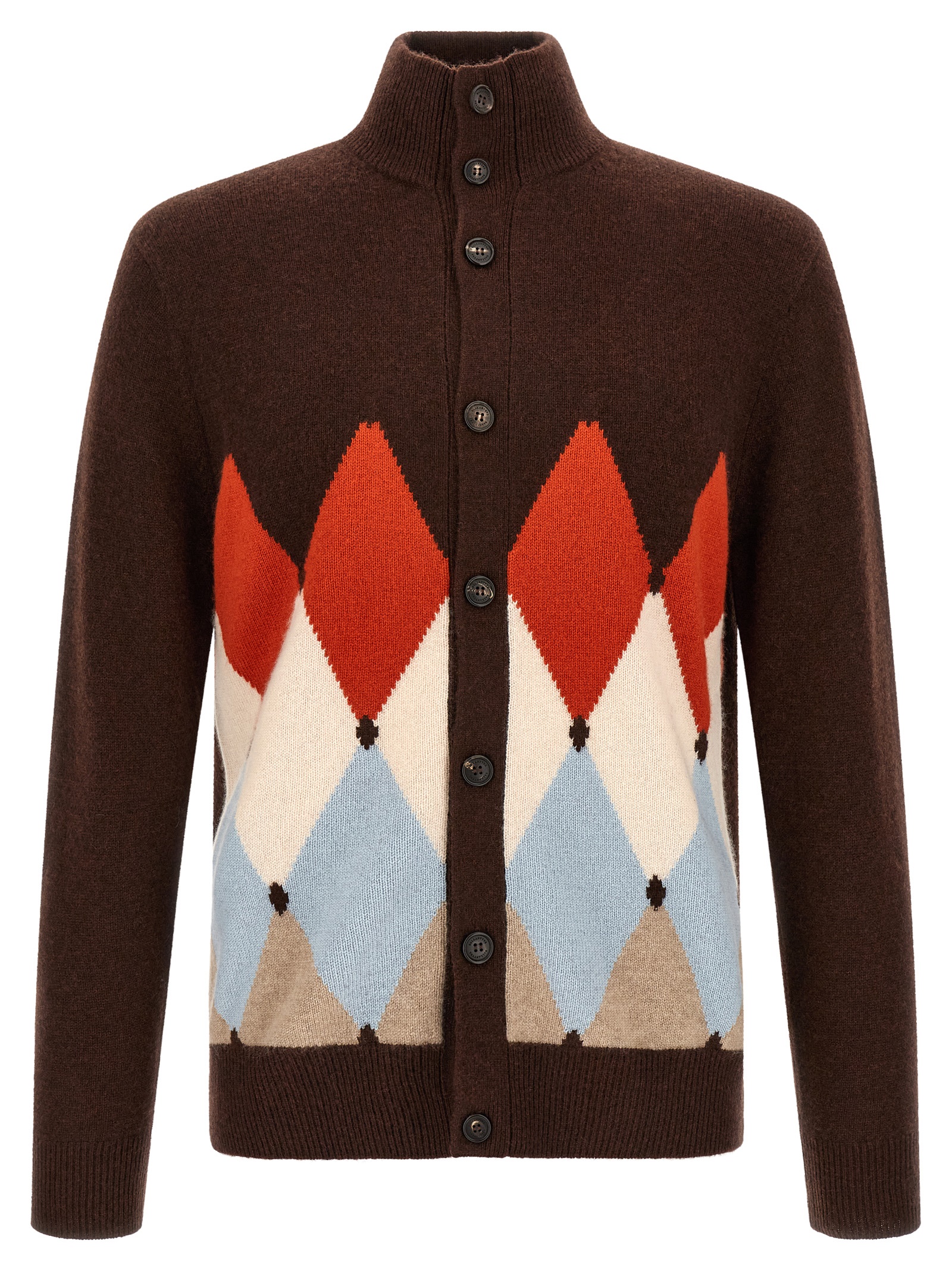 Brown Cashmere Cardigan