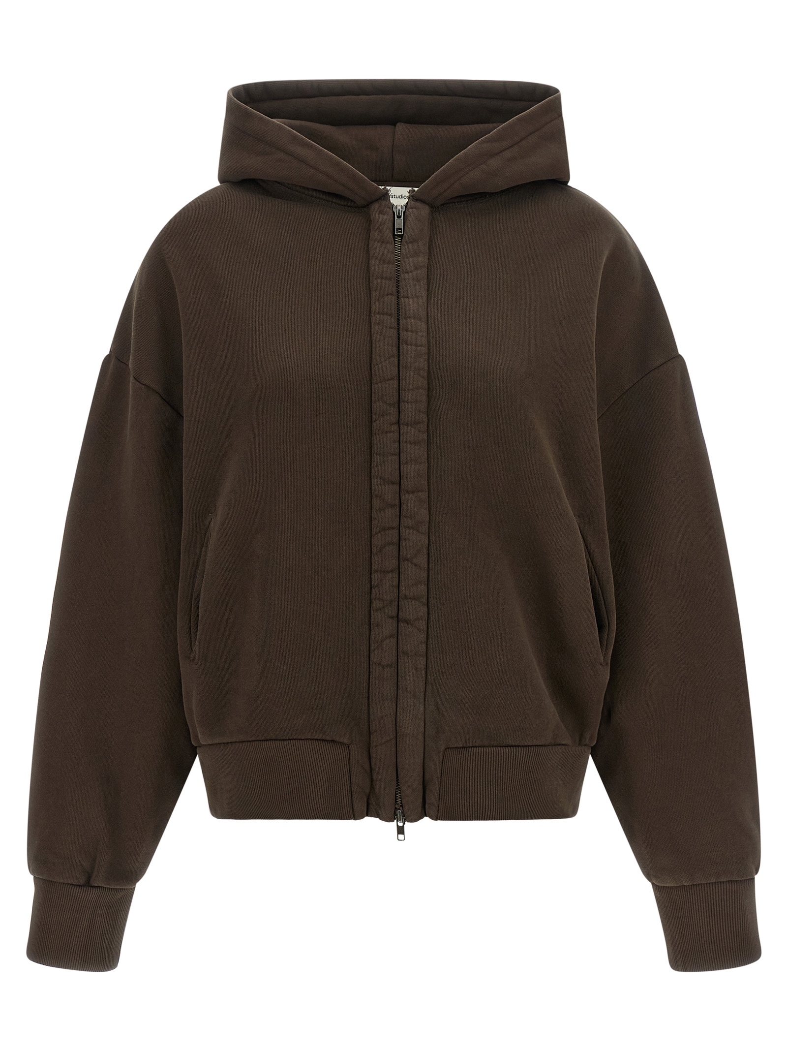 Brown Cotton Sweatshirt