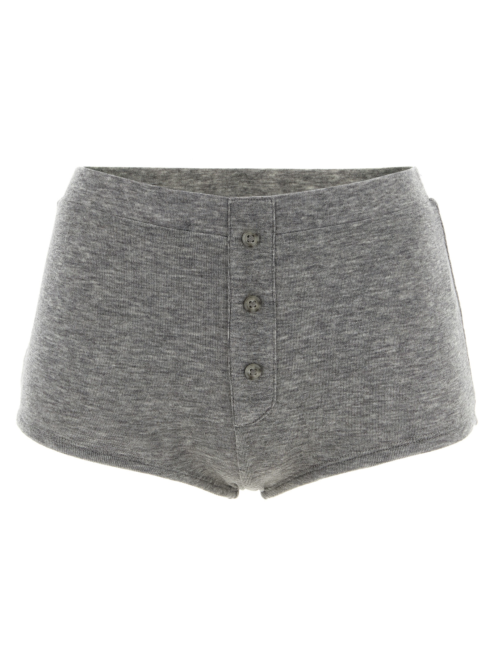 Gray Tencel Bermuda Shorts
